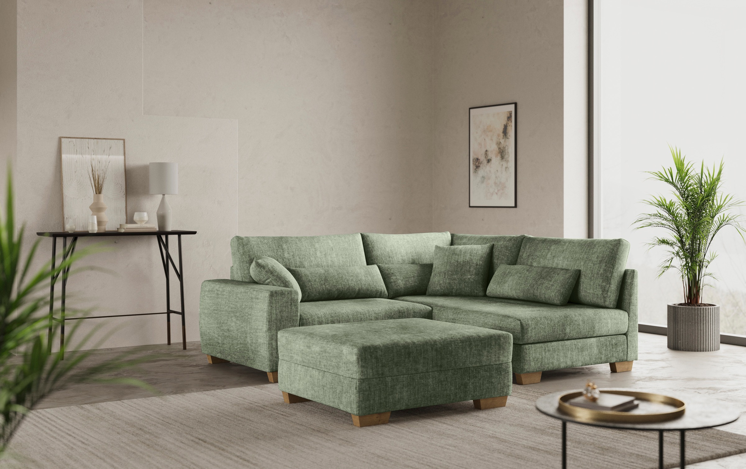 Mr. Couch Hocker »Helena«, Mit DuraSpring-Taschenfederkern, bis 140 kg belastbar