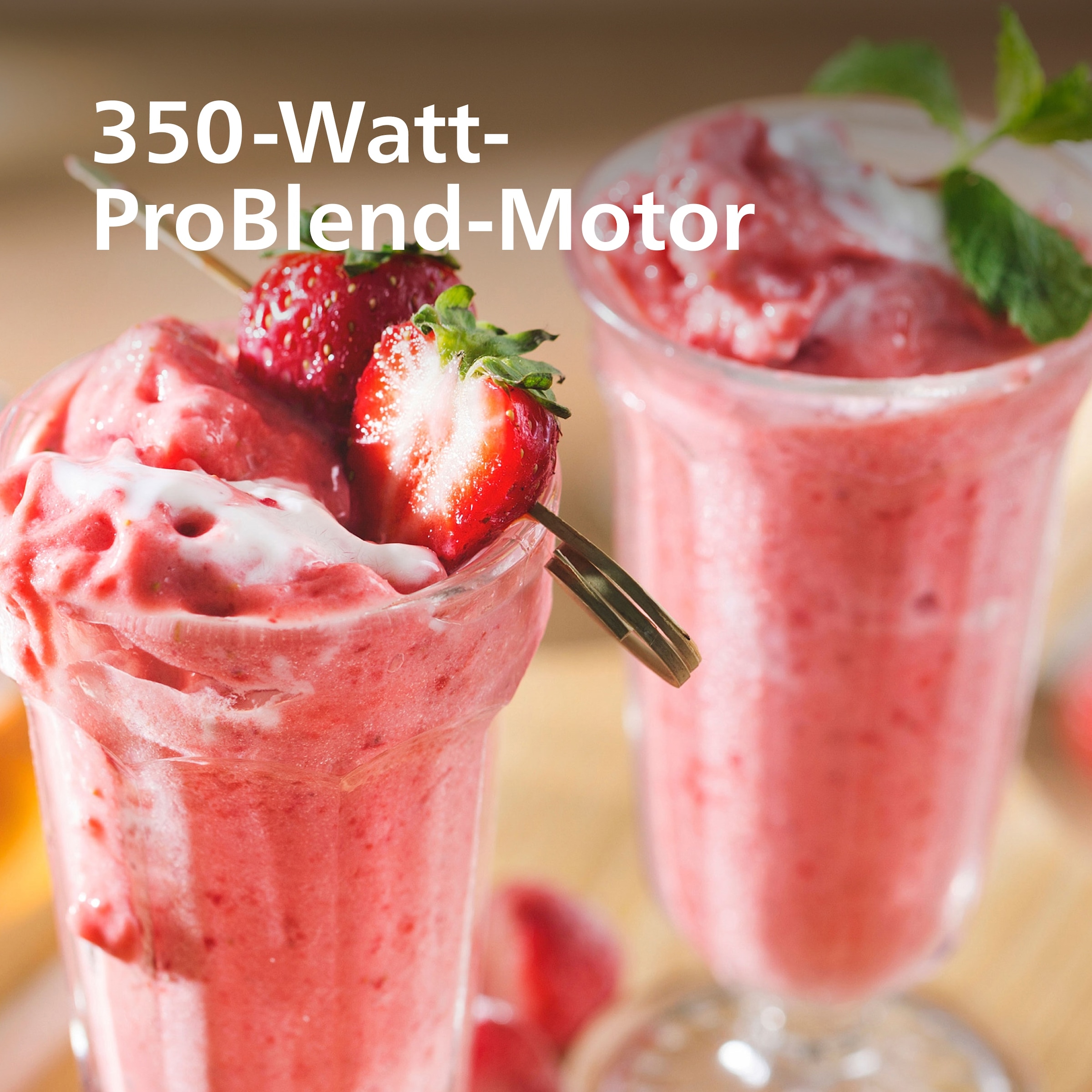 Philips Standmixer »HR2760/00 mit ProBlend-Technologie« 350 W Blend & Go-Trinkbecher, 2 Geschwindigkeitsstufen, Schwarz