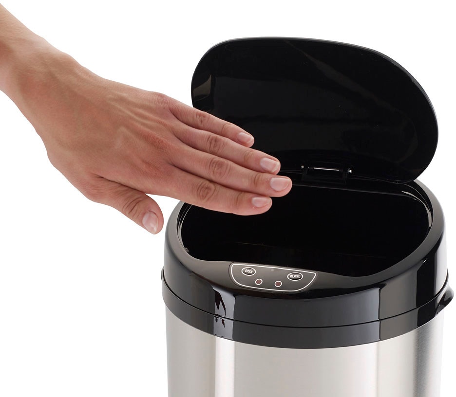 ECHTWERK Mülleimer »INOX BRUSHED«, 1 Behälter, Infrarot-Sensor, Korpus aus Edelstahl, Fassungsvermögen 9 Liter