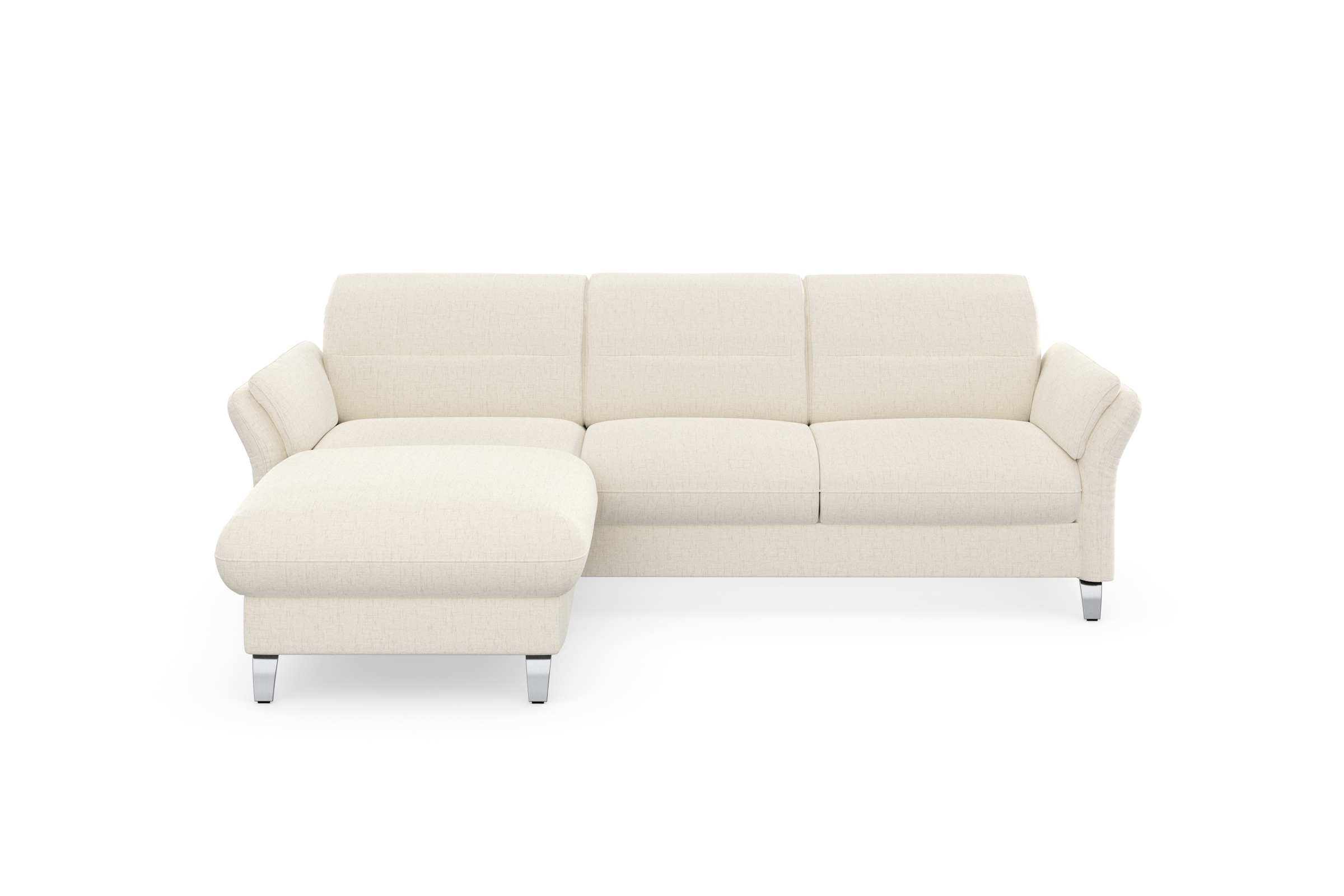 sit&more Ecksofa »Grenoble L-Form mit Federkern«, wahlweise mit Bettfunktion, Bettkasten, Arm- und Kopfteilverstellung