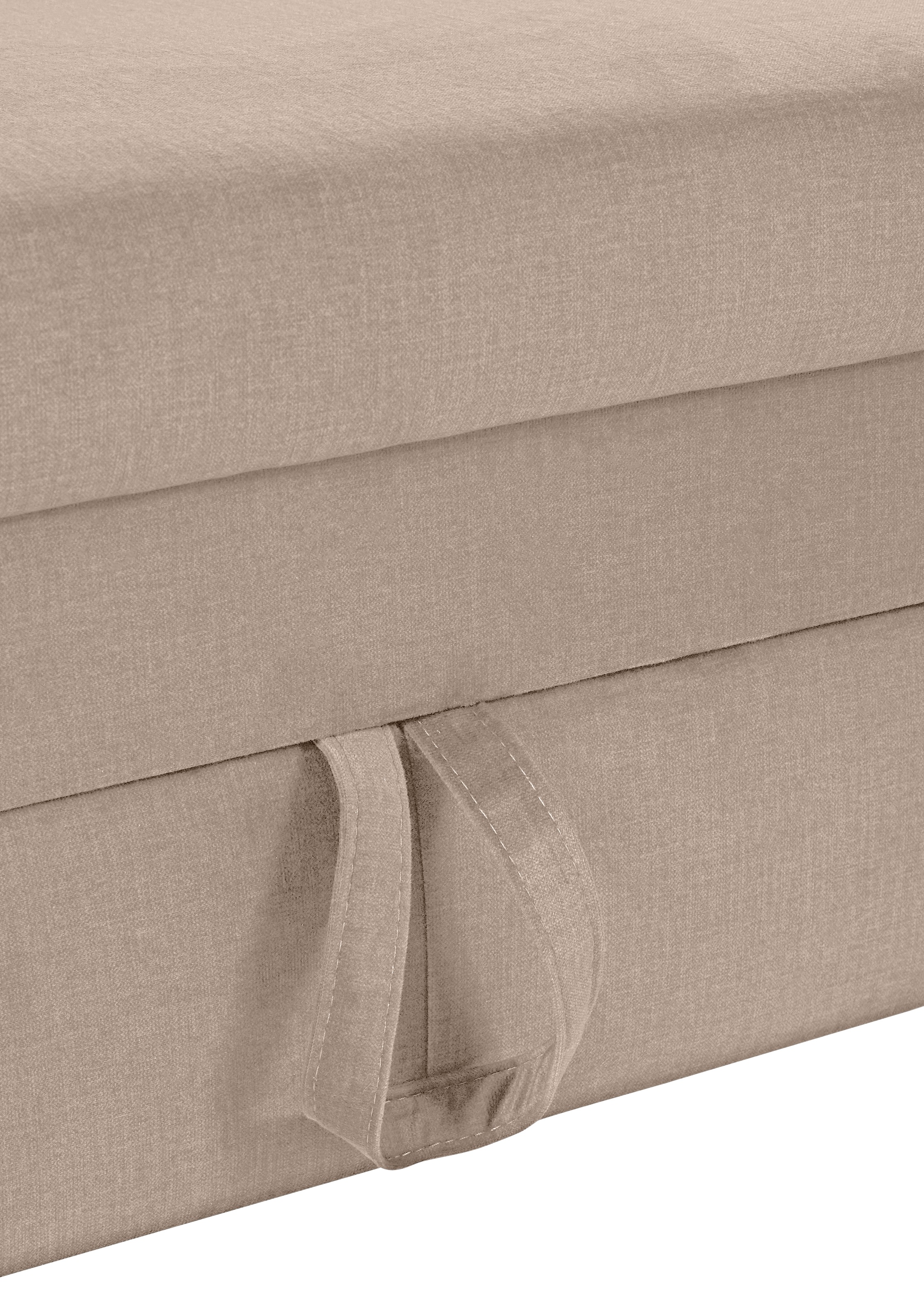 COTTA Ecksofa »Morven L-Form mit Kopfteilverstellung«, wahlweise mit Bettfunktion, Bettkasten & Wireless-Charger