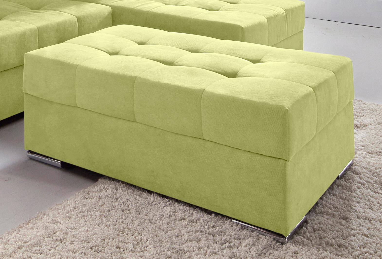 COLLECTION AB Polsterhocker »Josy, B: 97 cm« individuell zu kombinieren, Fe günstig online kaufen