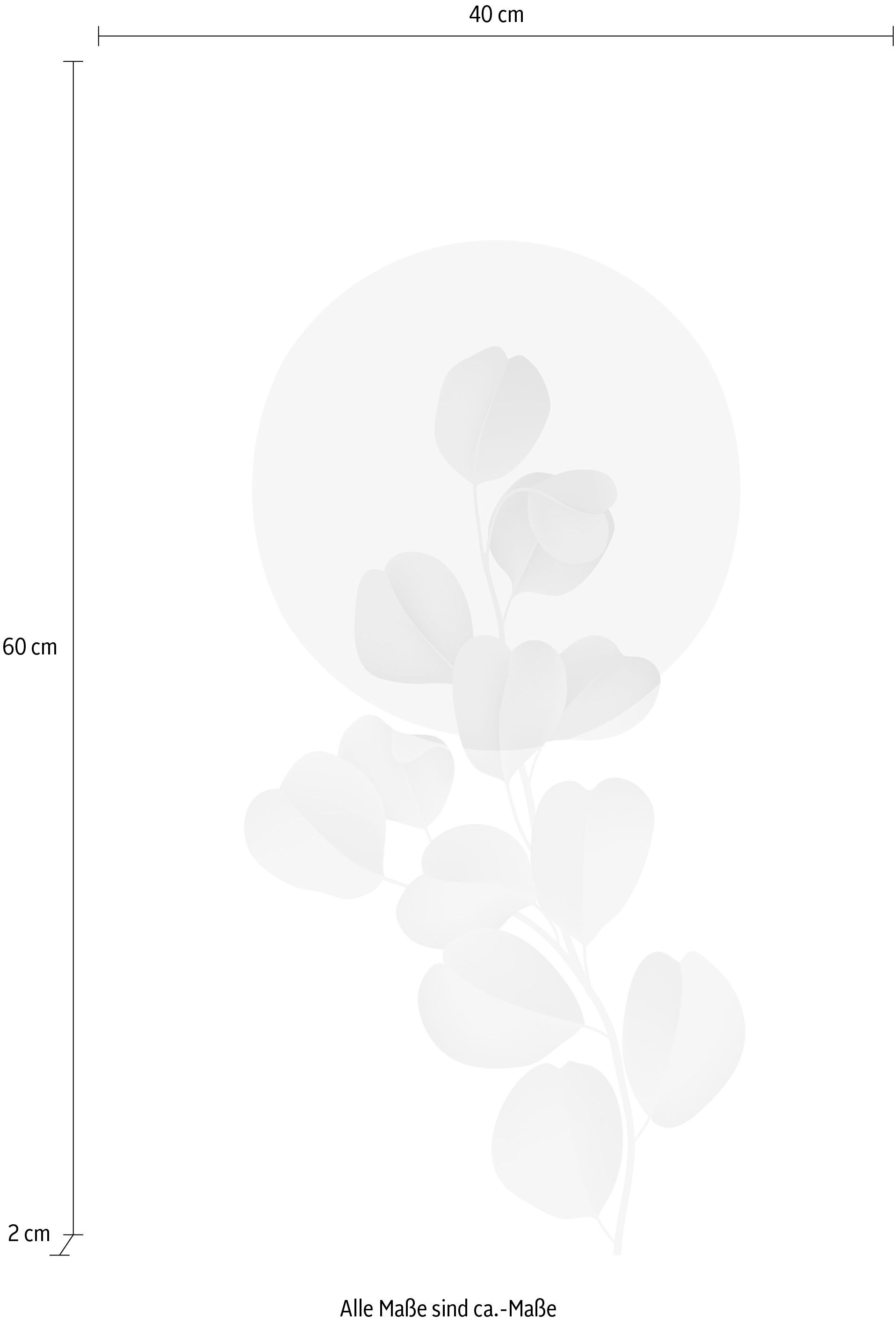 queence Leinwandbild »Blätter rosa Kreis« Blumen | Blumenbilder | Blätter | Blätterbilder Premium-Leinwandstoff, Handarbeit aus Deutschland