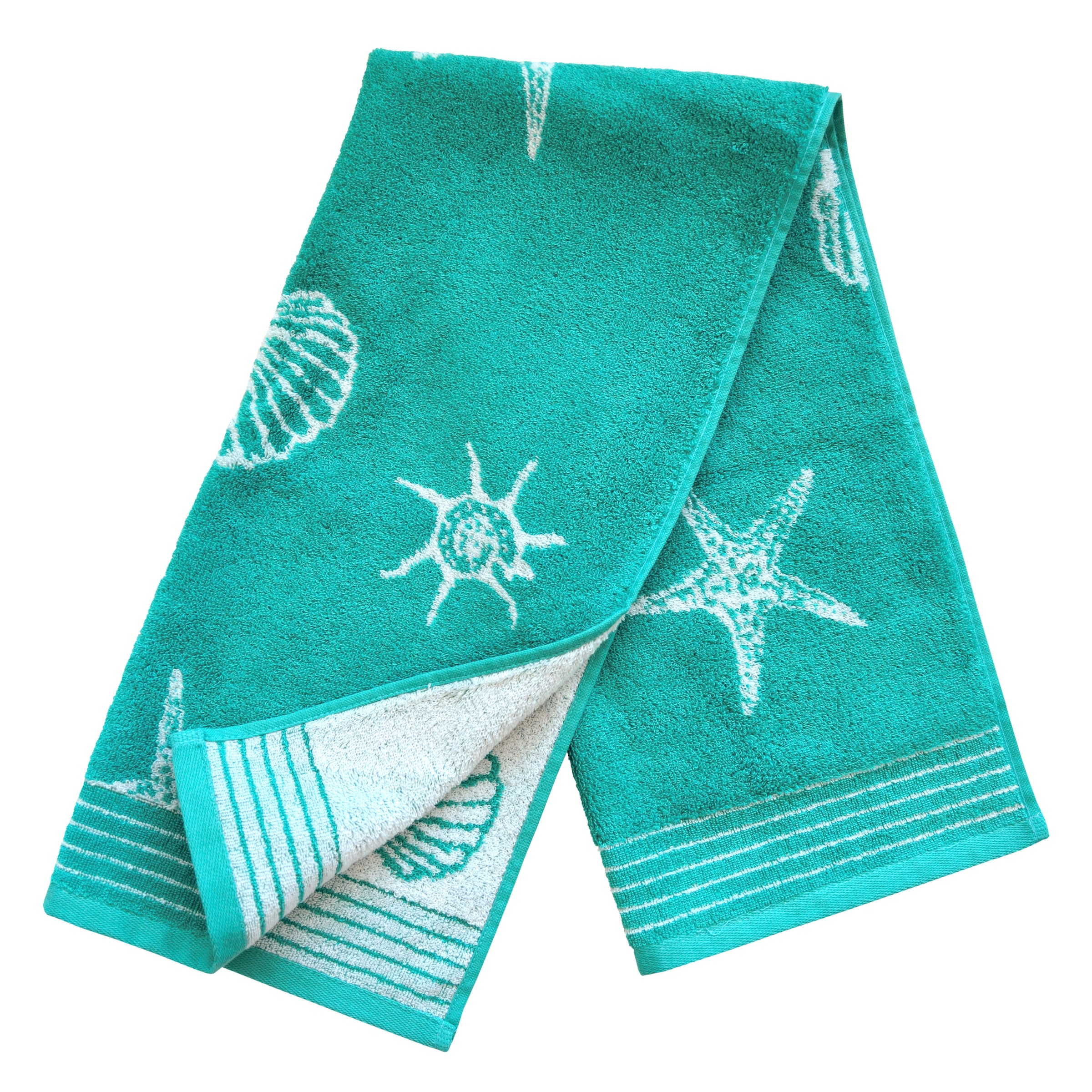 Dyckhoff Handtuch Set »Seashell«, Set, 3 tlg., Walkfrottee, mit Muschelmuster; 2 Handtücher (50x100cm), 1 Duschtuch (70x140cm)