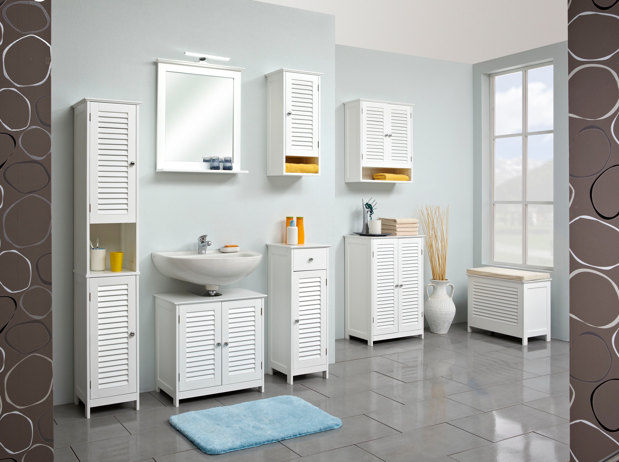 Saphir Badmöbel-Set »Quickset 928 4-teilig, Waschbeckenunterschrank mit LED günstig online kaufen