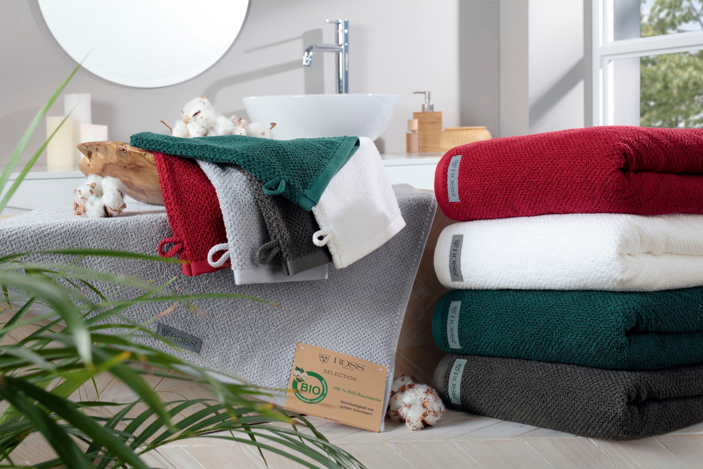 ROSS Handtücher »Selection«, (2 St.), 100 % Bio-Baumwolle bequem und  schnell bestellen