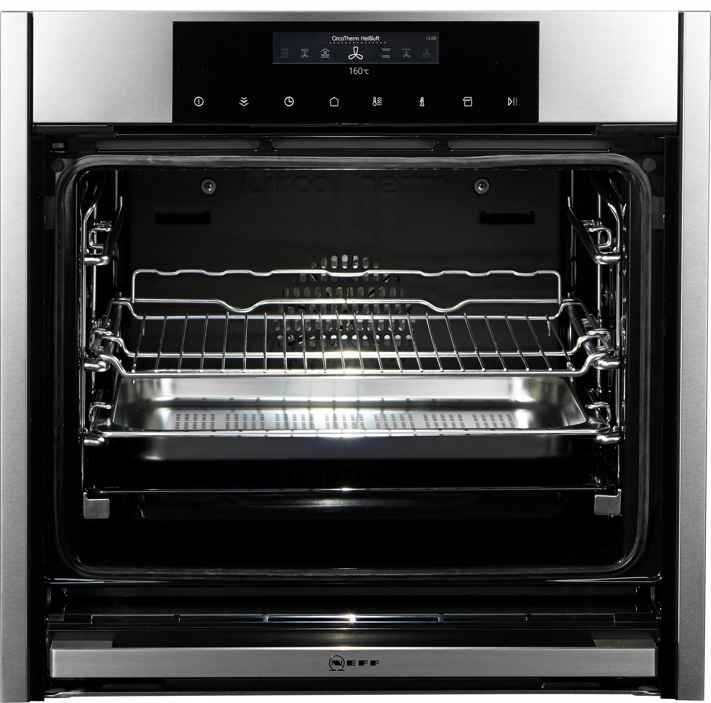 3. Bild von NEFF Dampfbackofen »B46FT64N0«, N 90, B46FT64N0, mit Teleskopauszug nachrüstbar, easyClean, Slide&Hide®