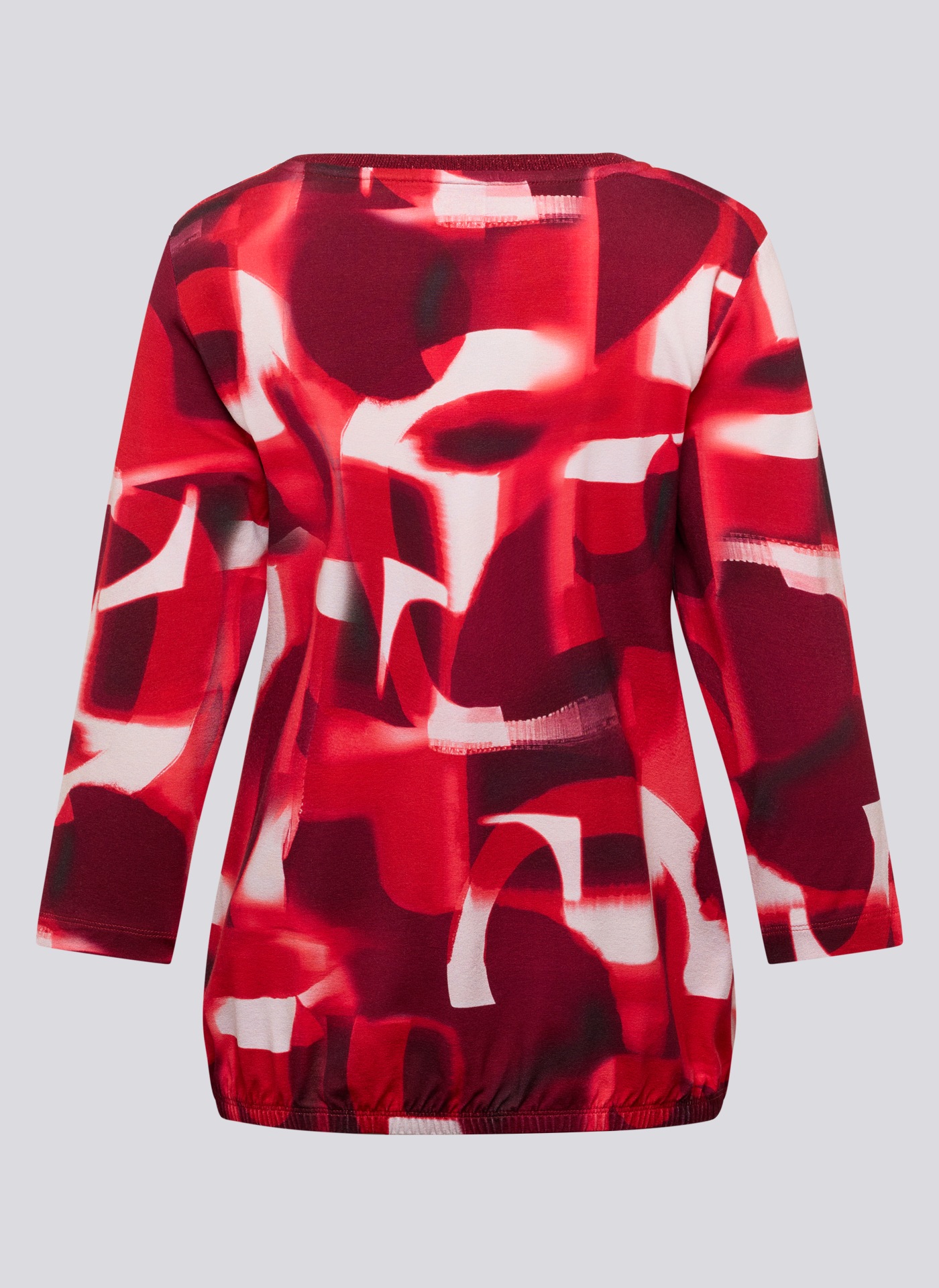 Rabe 3/4-Arm-Shirt mit grafischem Muster und Glitzer-Rundhals