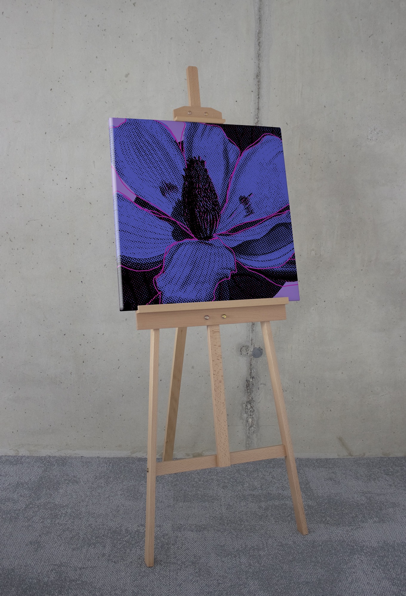 Komar Leinwandbild »Purple Fusion - Größe 60 x 60 cm«, Natur, (1 St.), Keilrahmenbild mi Echtholzrahmen