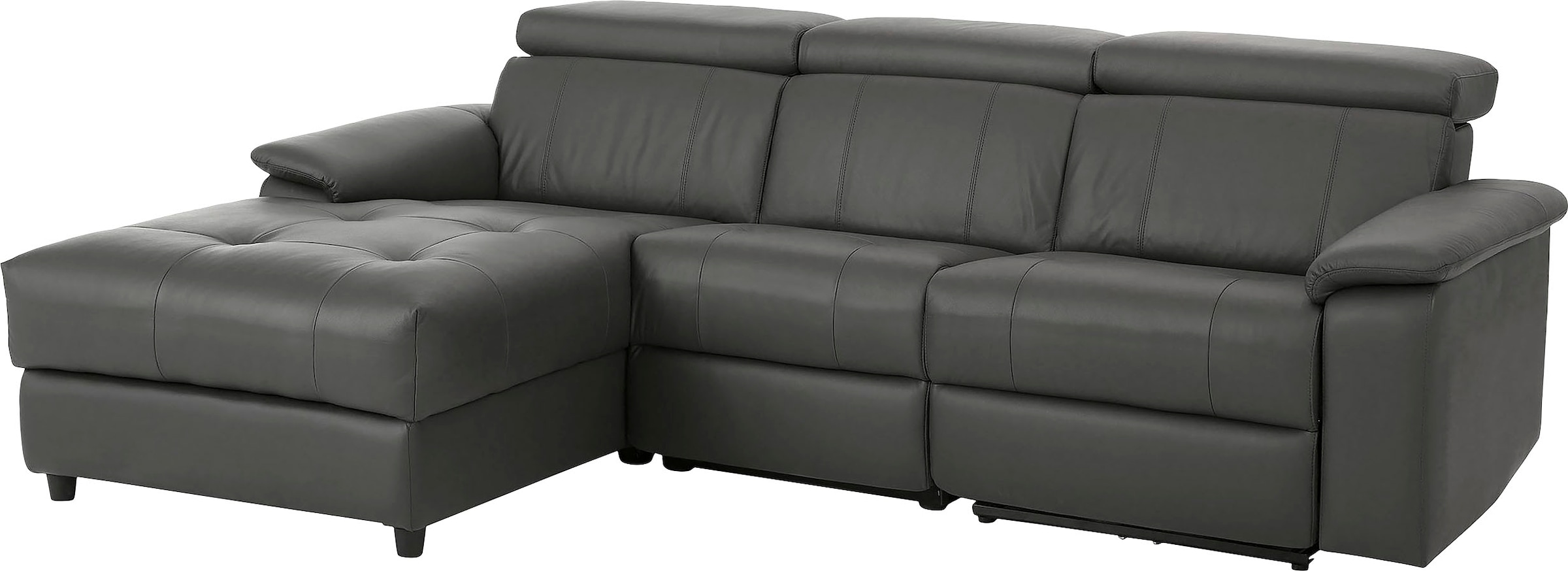 Home affaire Ecksofa »Binado, L-Form,« mit manueller oder elektrischer Relaxfunktion mit USB-Anschluss