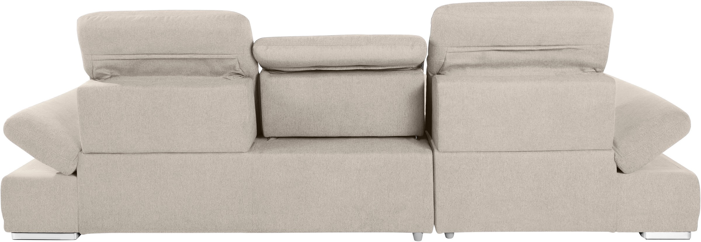 COTTA Ecksofa »Holiday L-Form mit Sitztiefen-, Armteil- und Kopfteilverstellung«, wahlweise mit Bettfunktion & Bettkasten