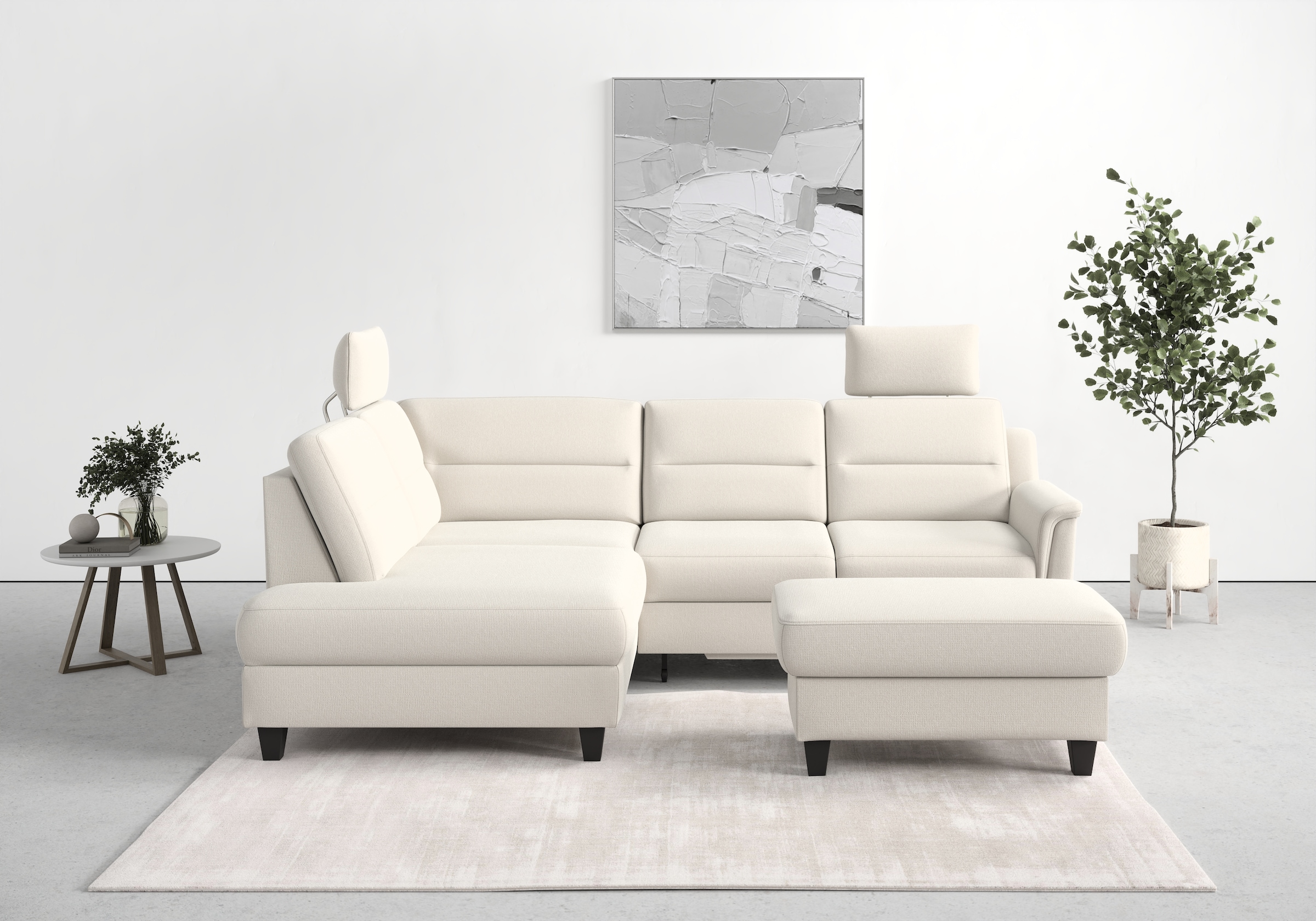 sit&more Ecksofa »Farö L-Form«, inklusive Federkern, wahlweise mit Bettfunk günstig online kaufen
