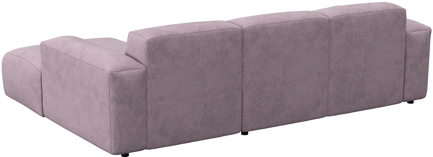 FLEXLUX Ecksofa »Lucera Chaislongue rechts oder links, L-Form, bequem«, modern & anschmiegsam, Kaltschaum, Stahl-Wellenunterfederung