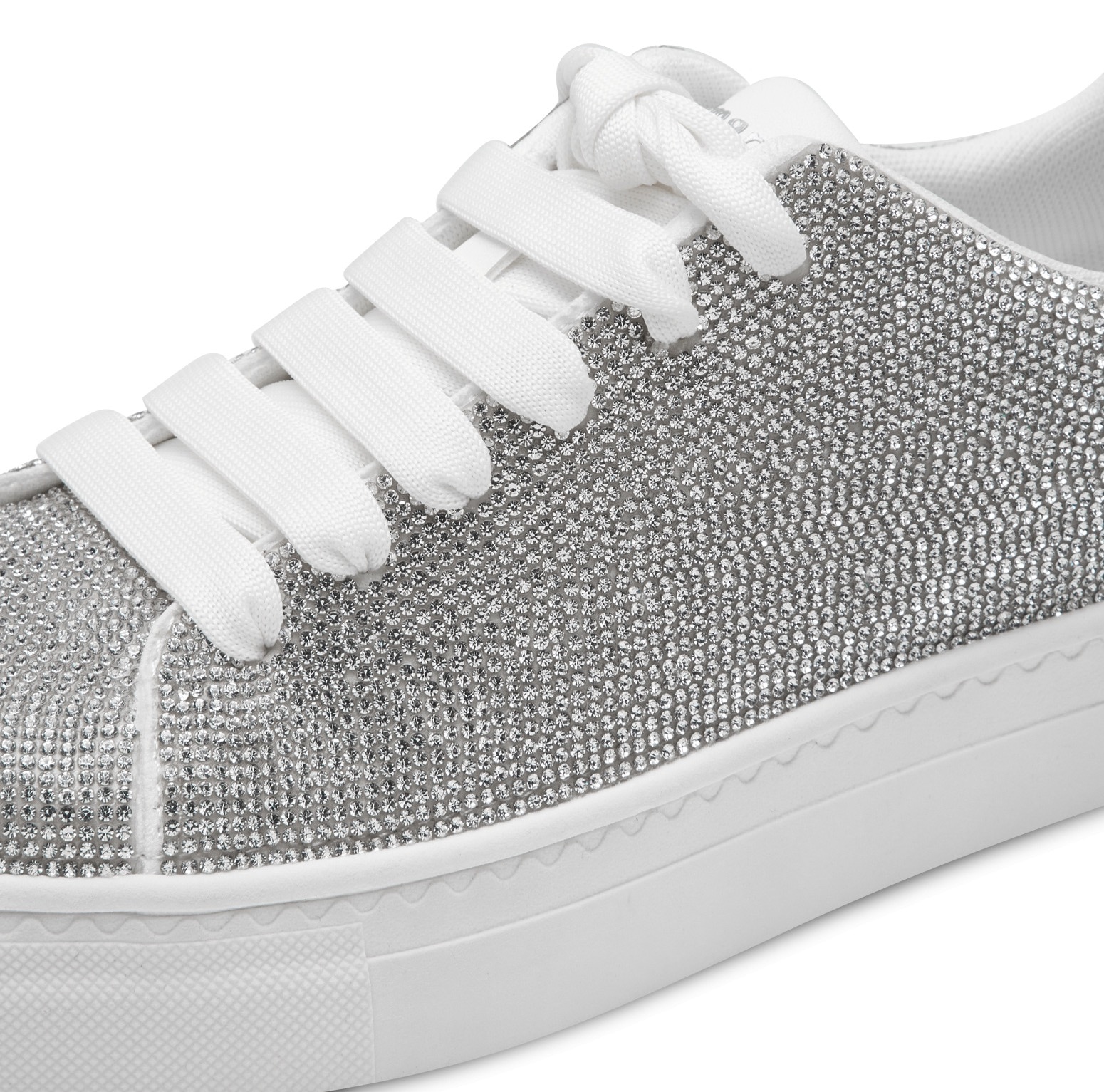 Tamaris Plateausneaker, Freizeitschuh, Halbschuh, Schnürschuh im Silber-Glitzer-Look