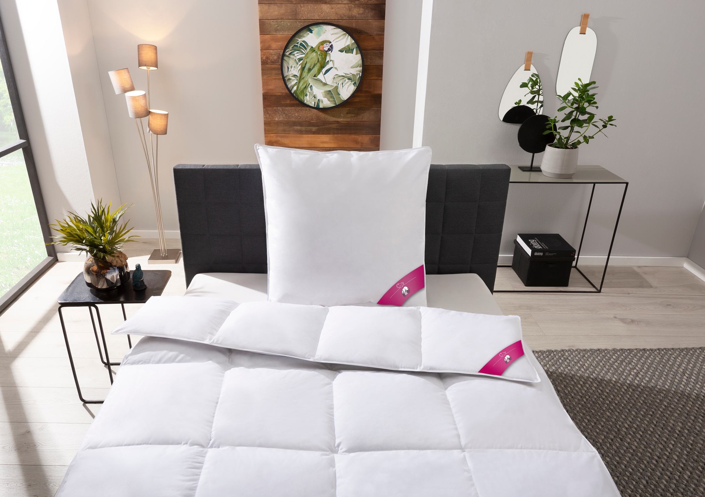 RIBECO Daunenbettdecke »Johanna« normal Füllung 80Daunen20Federn Bezug Baum günstig online kaufen