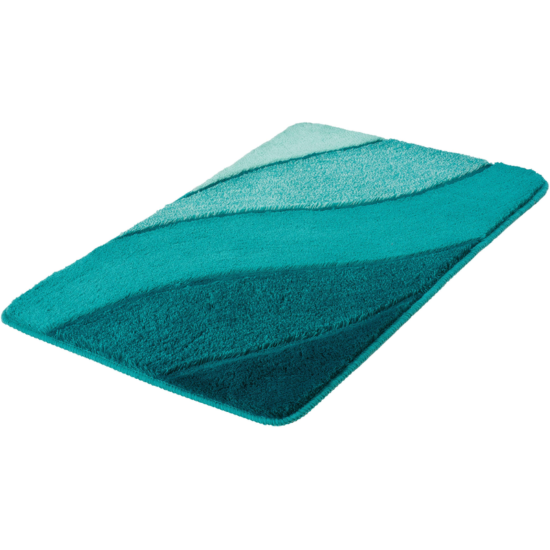 KLEINE WOLKE Badematte »Serenade« Höhe 20 mm rutschhemmend beschichtet fußbodenheizungsgeeignet Badteppich, Wellen Design, Farbverlauf, Hoch-Tief...