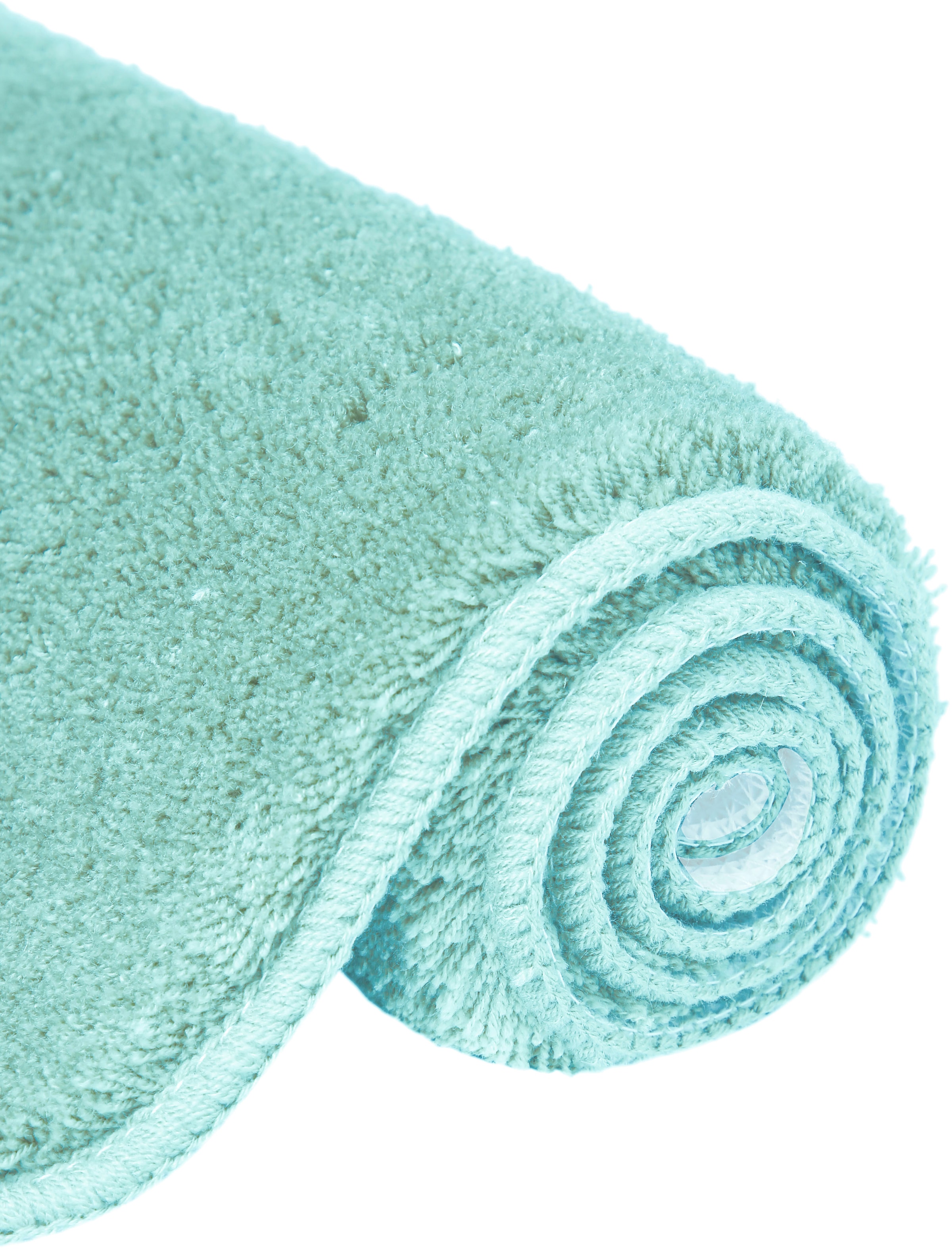 my home Badematte »Merida Kurzflor, Badteppich, Badvorleger, Badezimmer Teppich«, rutschhemmend beschichtet, fußbodenheizungsgeeignet-schnell trocknend-strapazierfähig, Badematten, Uni Farben, als halbrund und rechteckig erhältlich