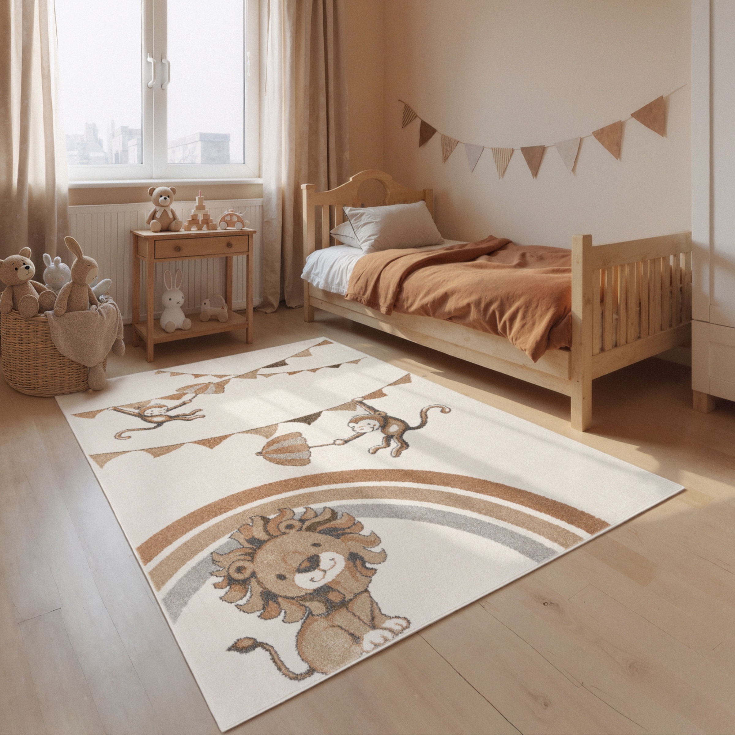 Villeroy & Boch Kinderteppich »Roar like a Lion Rainbow Party« rechteckig 9 günstig online kaufen