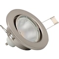 B.K.Licht LED Einbaustrahler, GU10, 6 St., Warmweiß, LED Einbauleuchte schwenkbar Nickel matt Decken-Spot Einbau-Leuchte GU10 inkl. 5W 400lm