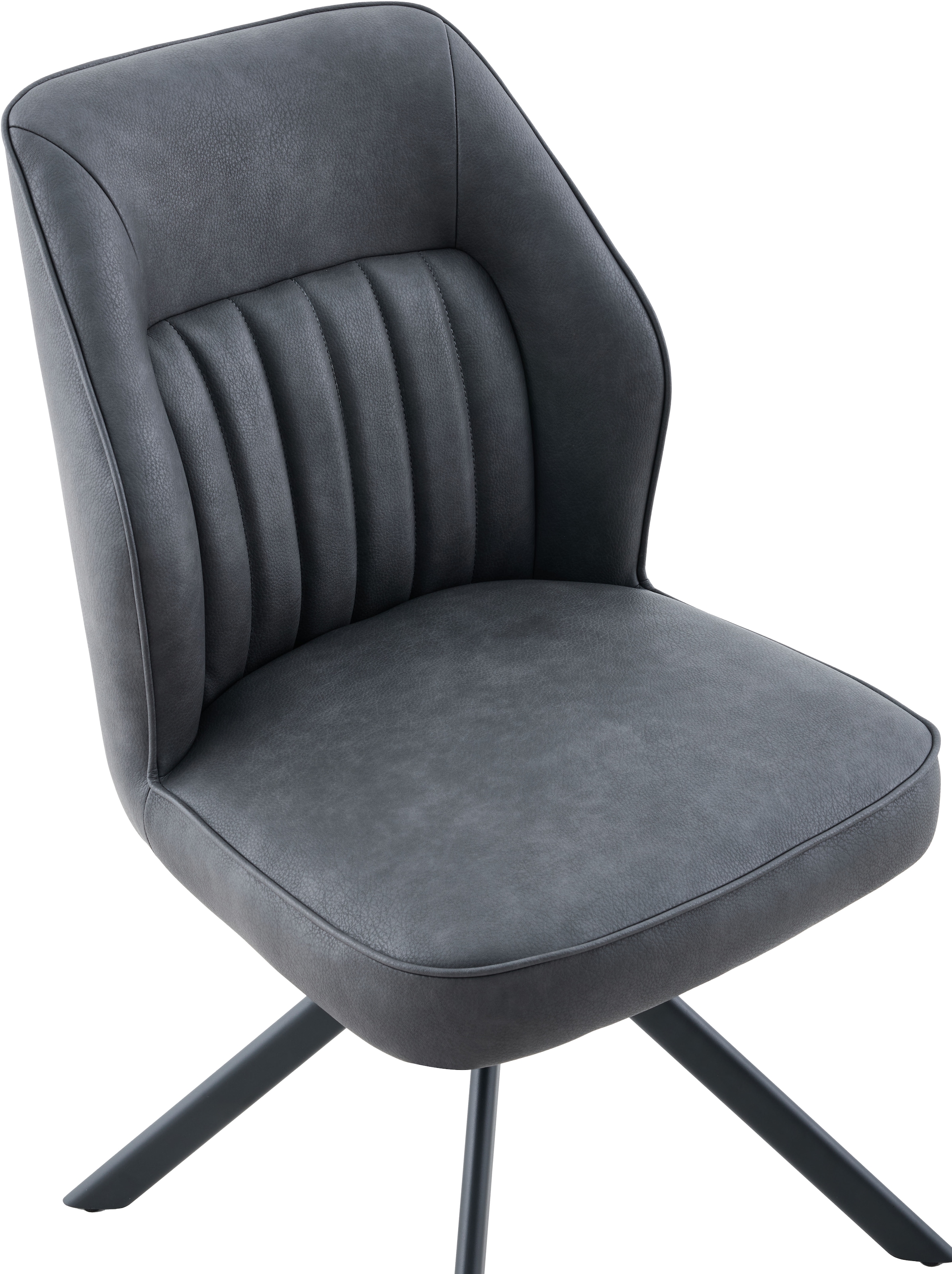 HELA 4-Fußstuhl »PRIZZI« (Set) 2 Stk.4-Fuß, 360° drehbar, Gestell oval, gepolstert, Lederoptik