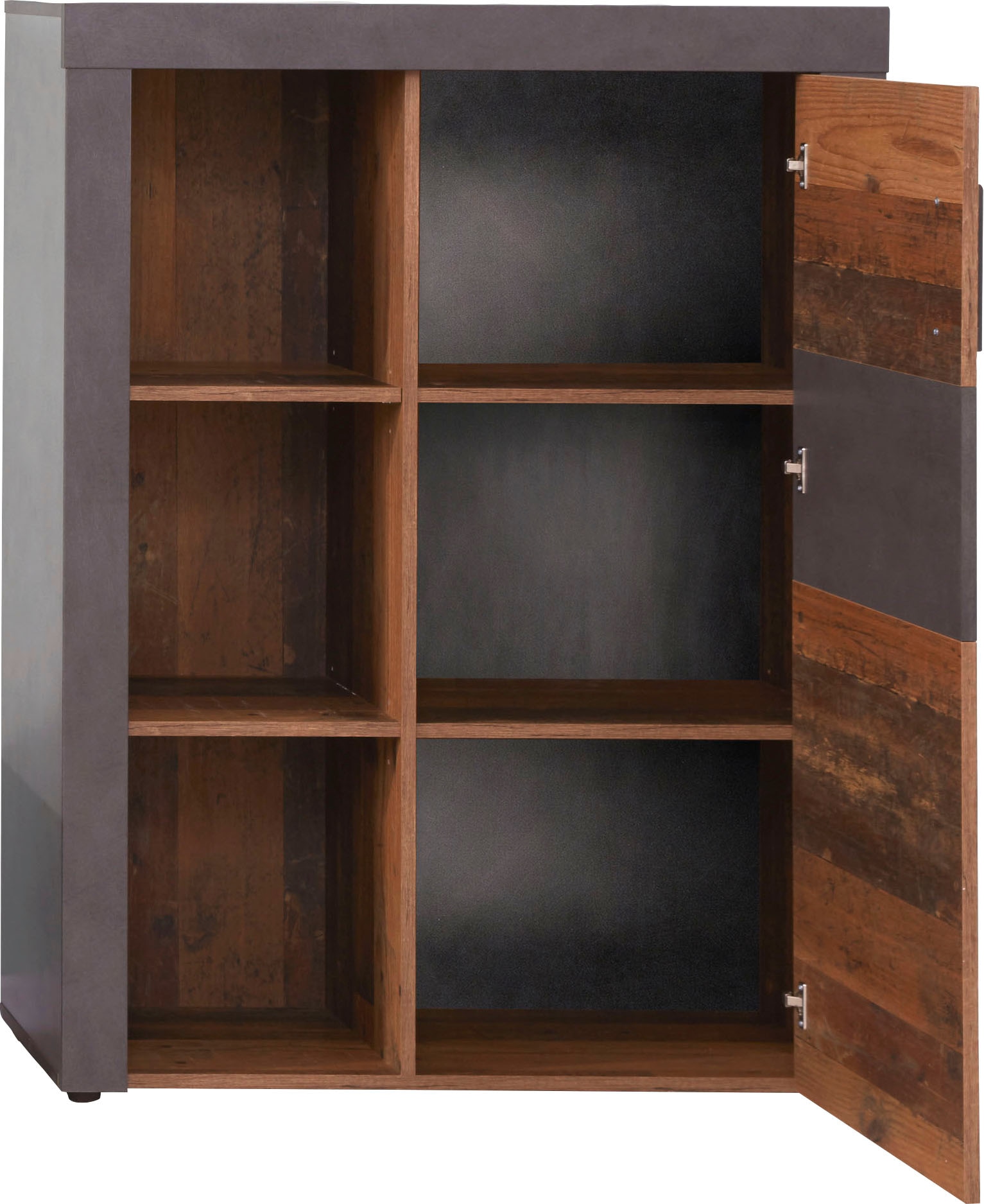 INOSIGN Highboard »Ilana«, Stauraumschrank mit 1 Tür & 3 Fächern - (B/T/H) 87/34/118 cm