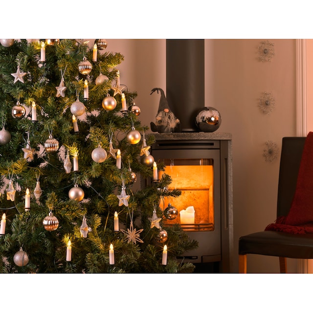 KONSTSMIDE LED-Christbaumkerzen »Weihnachtsdeko, Christbaumschmuck«, 35  St.-flammig, LED Baumkette, Topbirnen, One String, 35 warm weiße Dioden  online bestellen