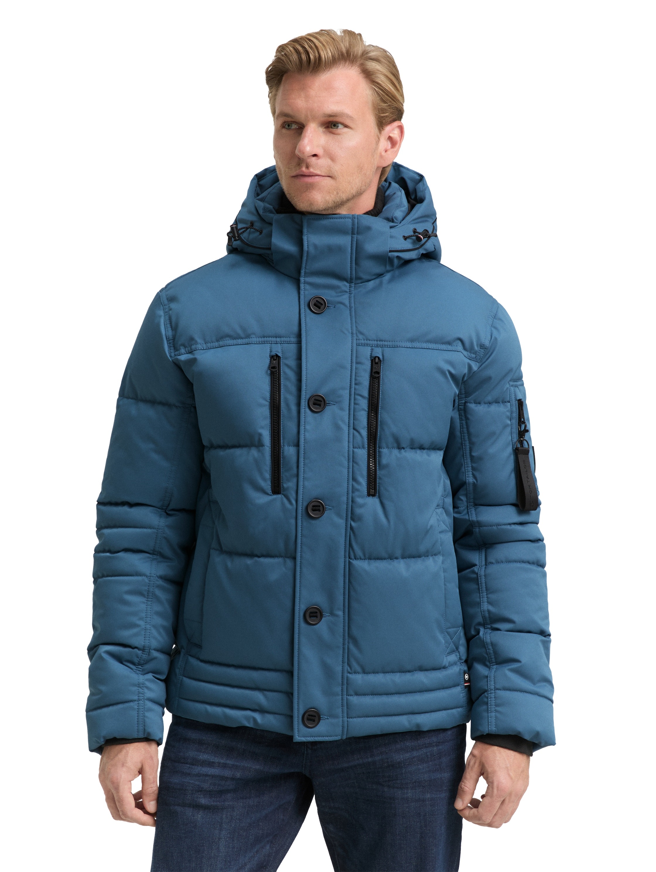 TOM TAILOR Steppjacke, mit Kapuze, mit Kapuze