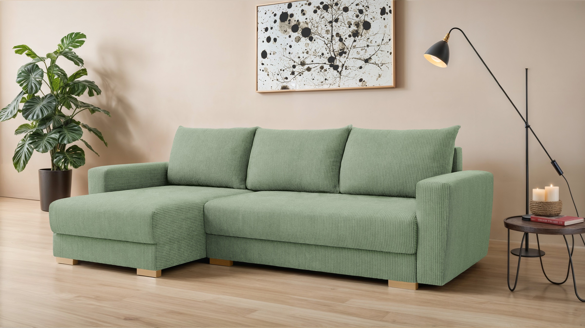 INOSIGN Ecksofa »MAGHERA universell Schlafsofa mit Bettkasten, Maße B/T/H: günstig online kaufen