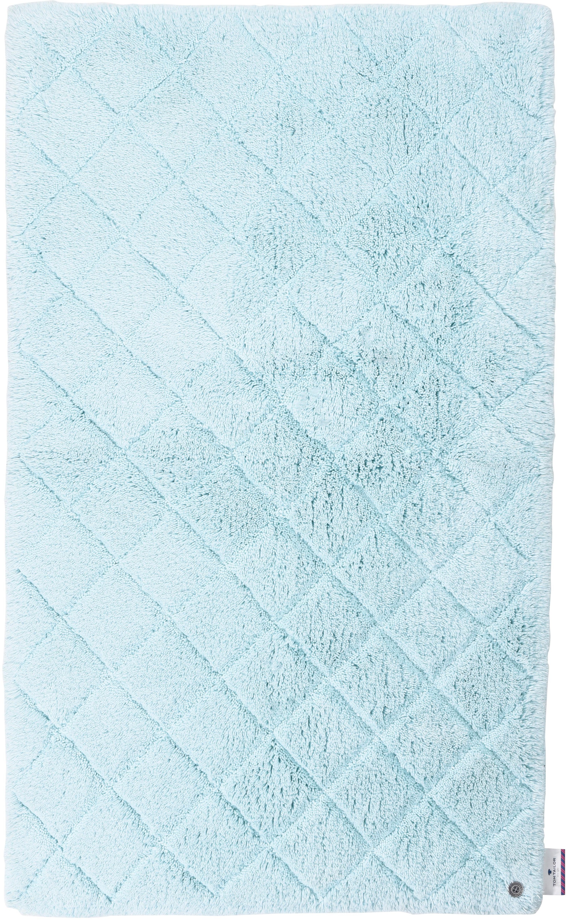 TOM TAILOR HOME Badematte »Cotton Diamond« Höhe 20 mm rutschhemmend beschic günstig online kaufen