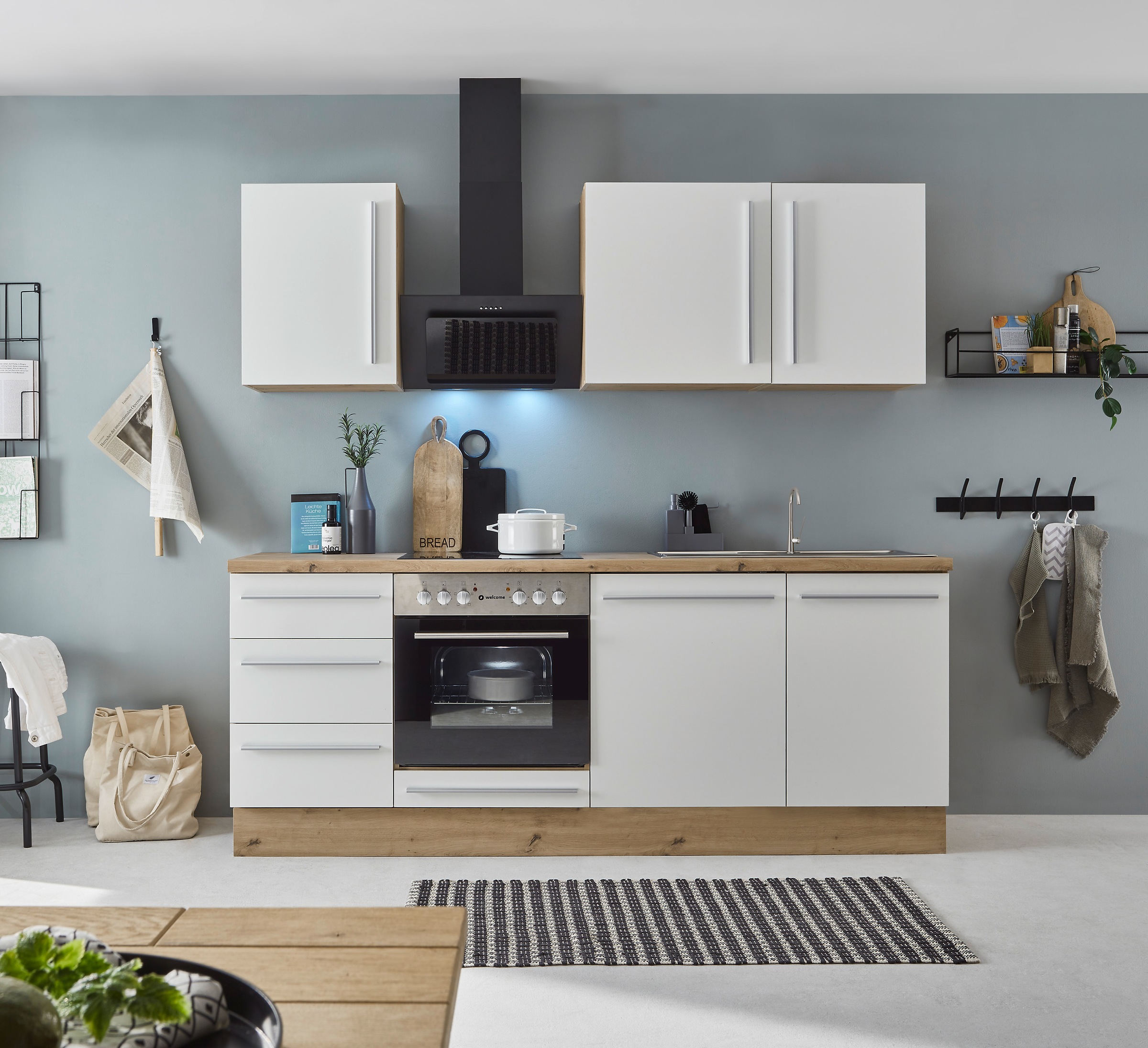 KOCHSTATION Küchenzeile »KS-Florida mit 38mm starker Arbeitsplatte« Breite günstig online kaufen