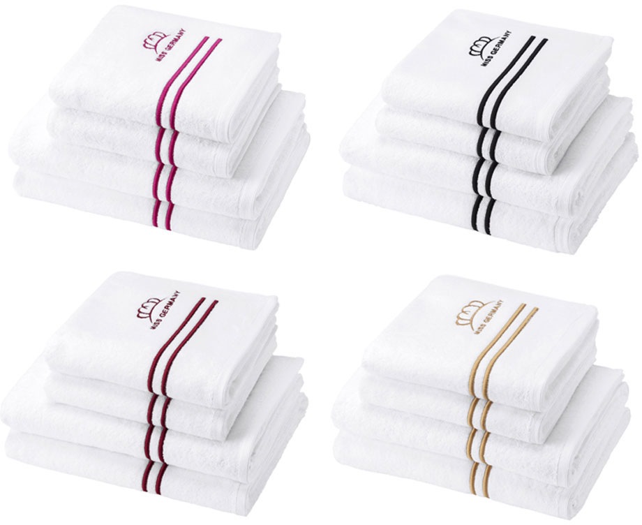 Miss Germany Handtücher »Miss Germany«, (1 St., 2er Set Handtücher 50 x 100 günstig online kaufen