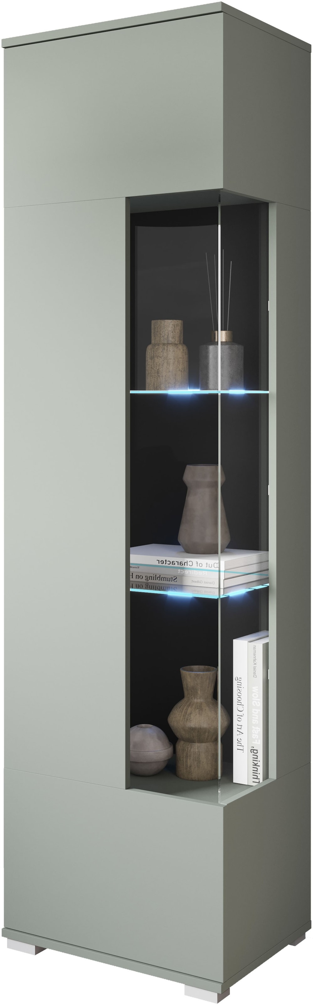 INOSIGN Vitrine »Kenia, stehend und hängend, Türanschlag wechselbar«, (1 St.), Vitrineschrank mit Glastüren 160 cm Höhe