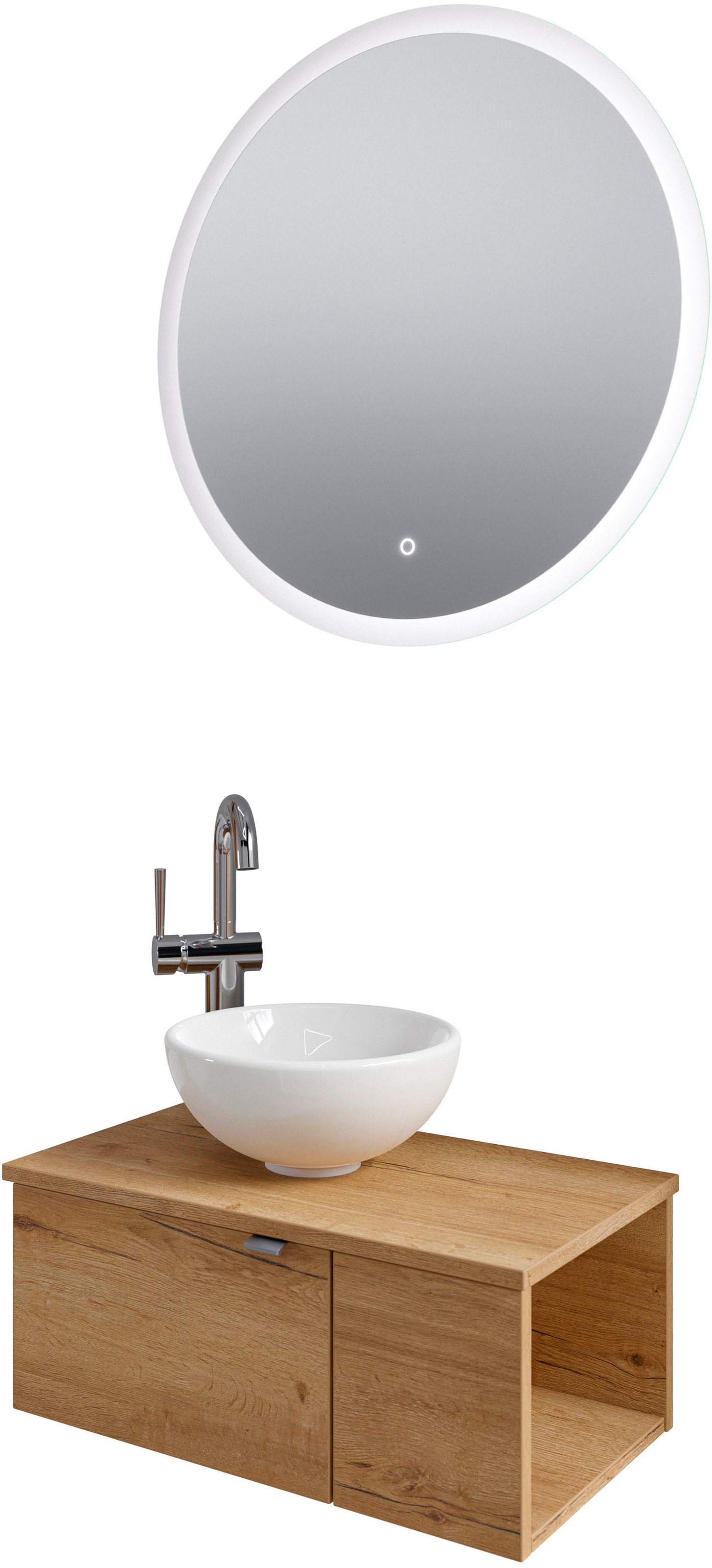 Saphir Badmöbel-Set »Serie 6915«, (4 St.), Gäste-Bad, 70 cm breit, mit LED- günstig online kaufen
