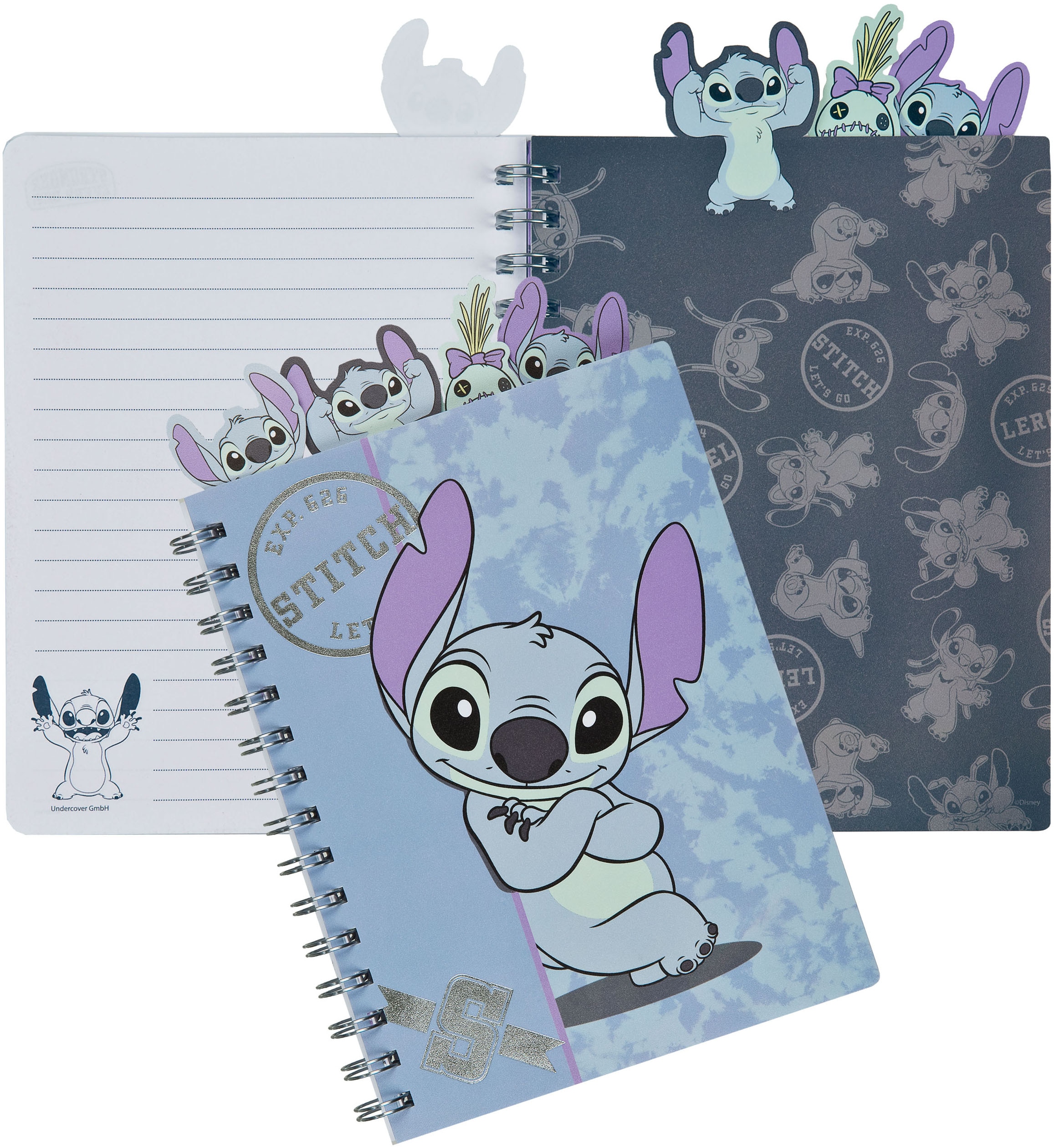 UNDERCOVER Kinderrucksack »Stitch« inkluisve Notizbuch A5 und Mäppchen