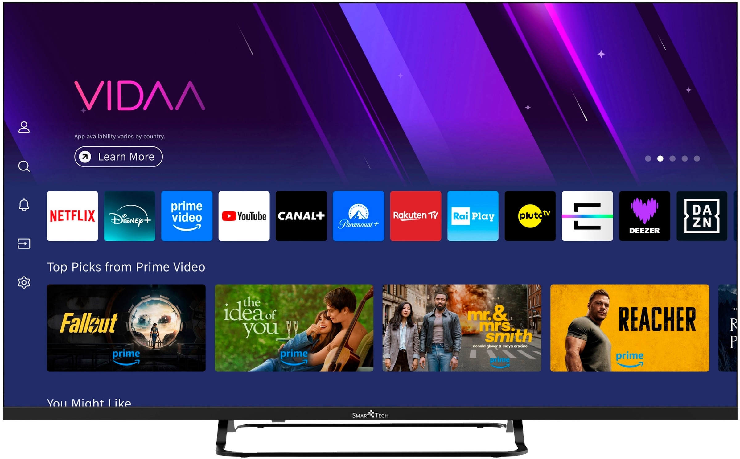 Smart Tech DLED-Fernseher »43FV02V« 108 cm/43 ″ Full HD Smart-TV