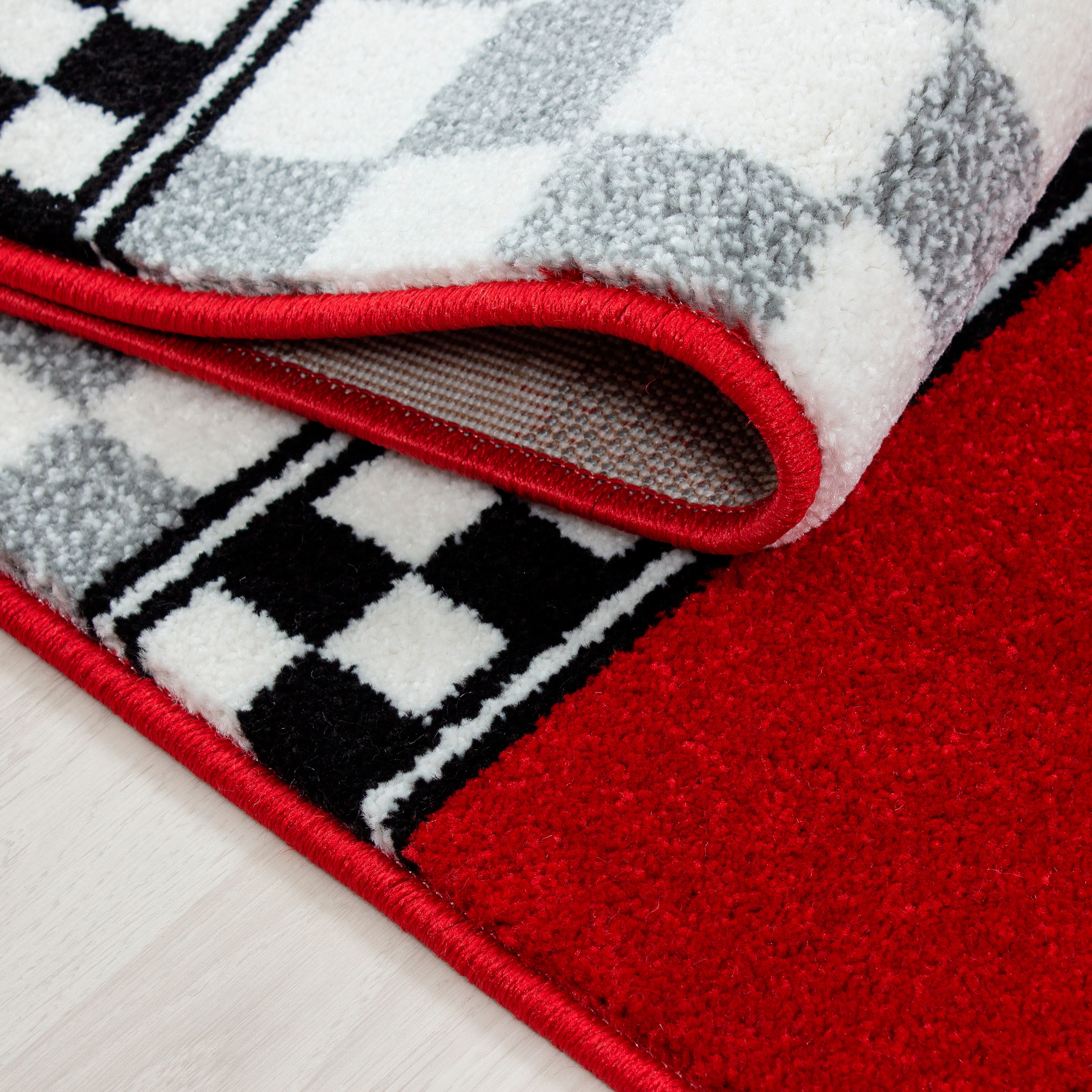 Ayyildiz Teppiche Kinderteppich »Kids 460«, rund, 12 mm Höhe, Kurzflor, Motiv Rennwagen