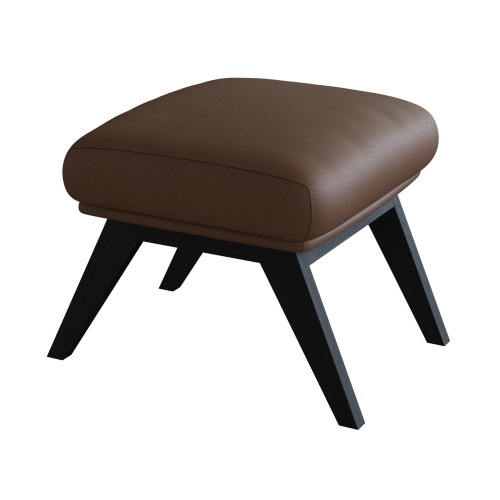 FLEXLUX Polsterhocker »Adria«, Fuß schwarz, Fußhocker für Ohrensessel günstig online kaufen