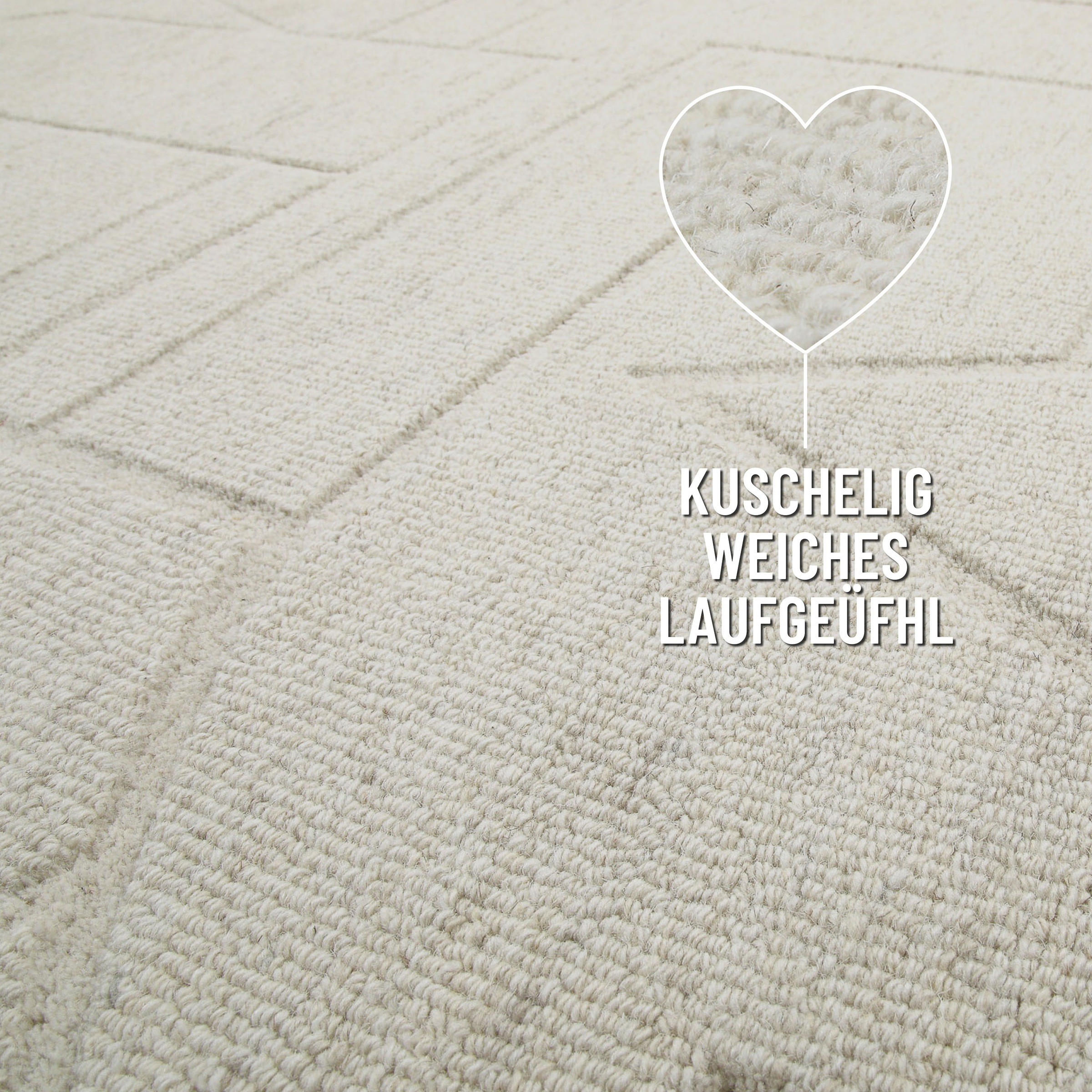 Wecon home Teppich »Hamptons TWENTYEIGHT«, rund, 15 mm Höhe, Kurzflor, Wohnzimmer, Schlafzimmer, elegant, robust, Lineares Design