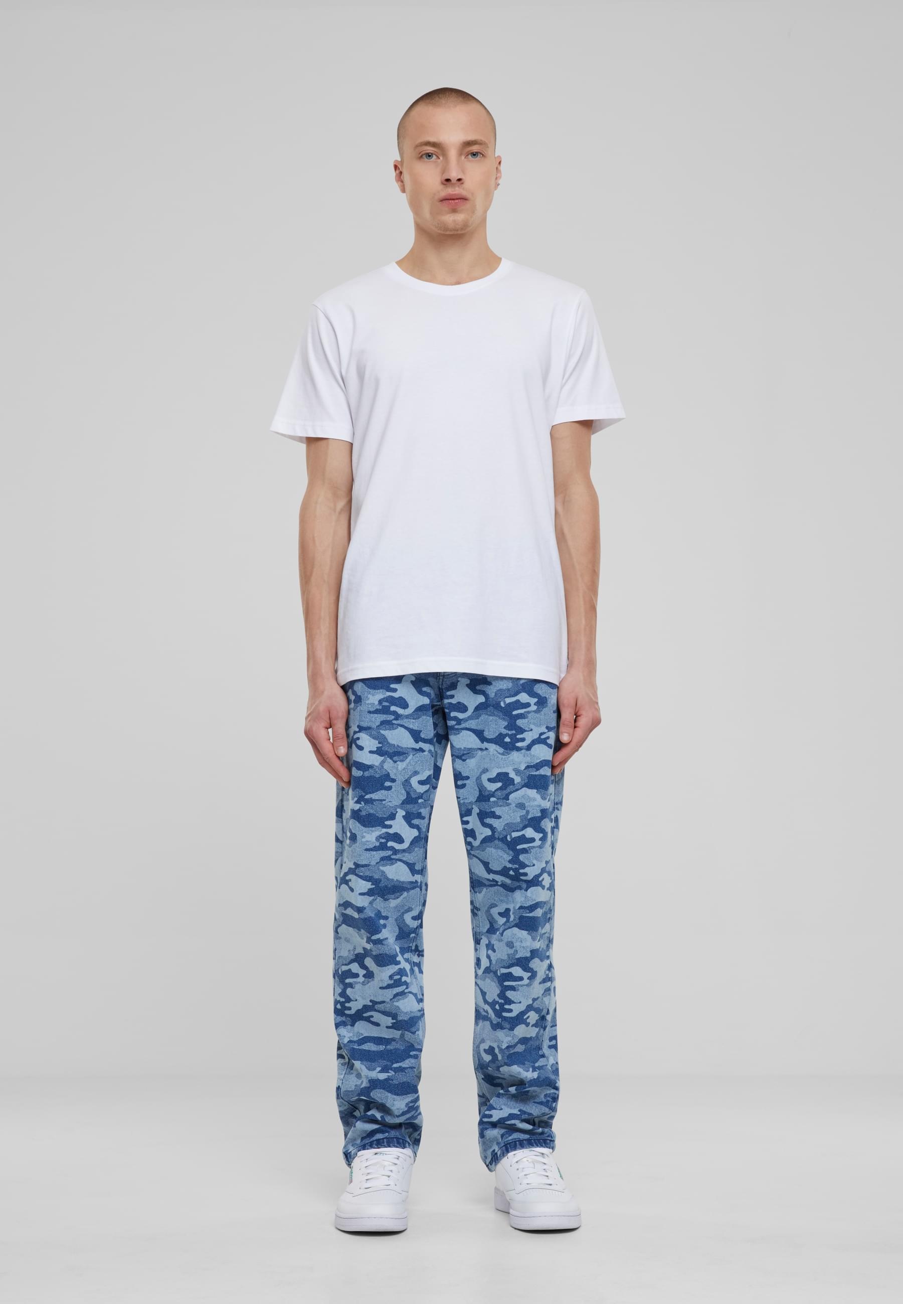 URBAN CLASSICS Cargohose »Urban Classics Laser Camo Printed Jeans«