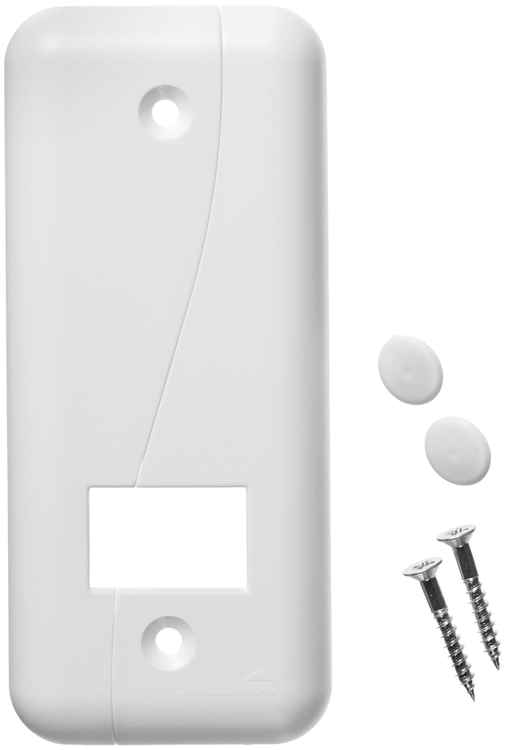 SCHELLENBERG Gurtwickler-Abdeckplatte »Duo Maxi, 10,5 cm Lochabstand, langlebig aus Kunststoff« Set, 1 Stk. tlg. Rollladen Abdeckblenden für Gurtwickler und Einlasswickler