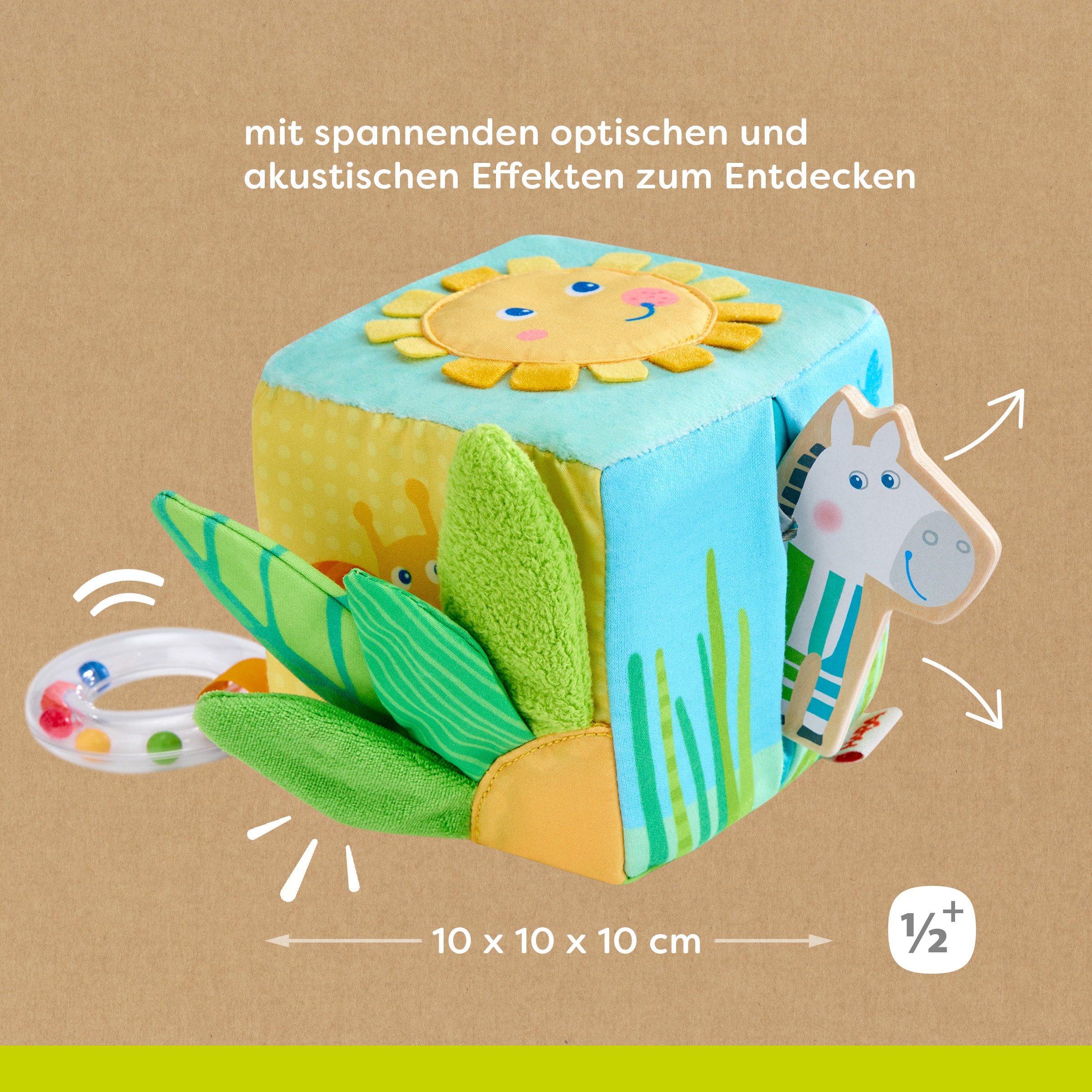 Haba Motorikwürfel »Entdeckerwürfel Zebra«
