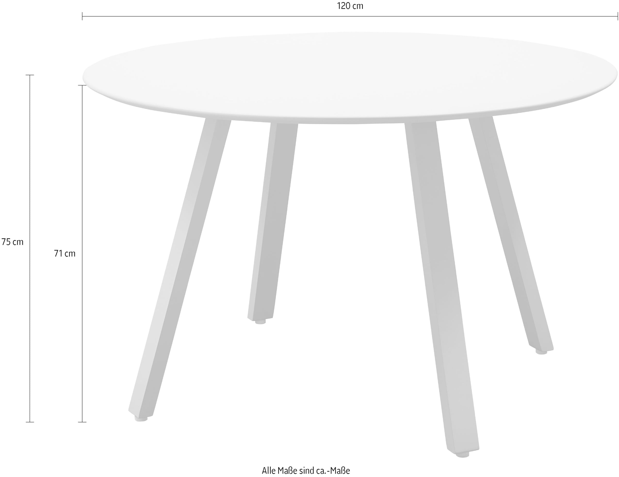 WOOOD Gartentisch »Auke Tisch Esstisch Durchmesser 120 cm«