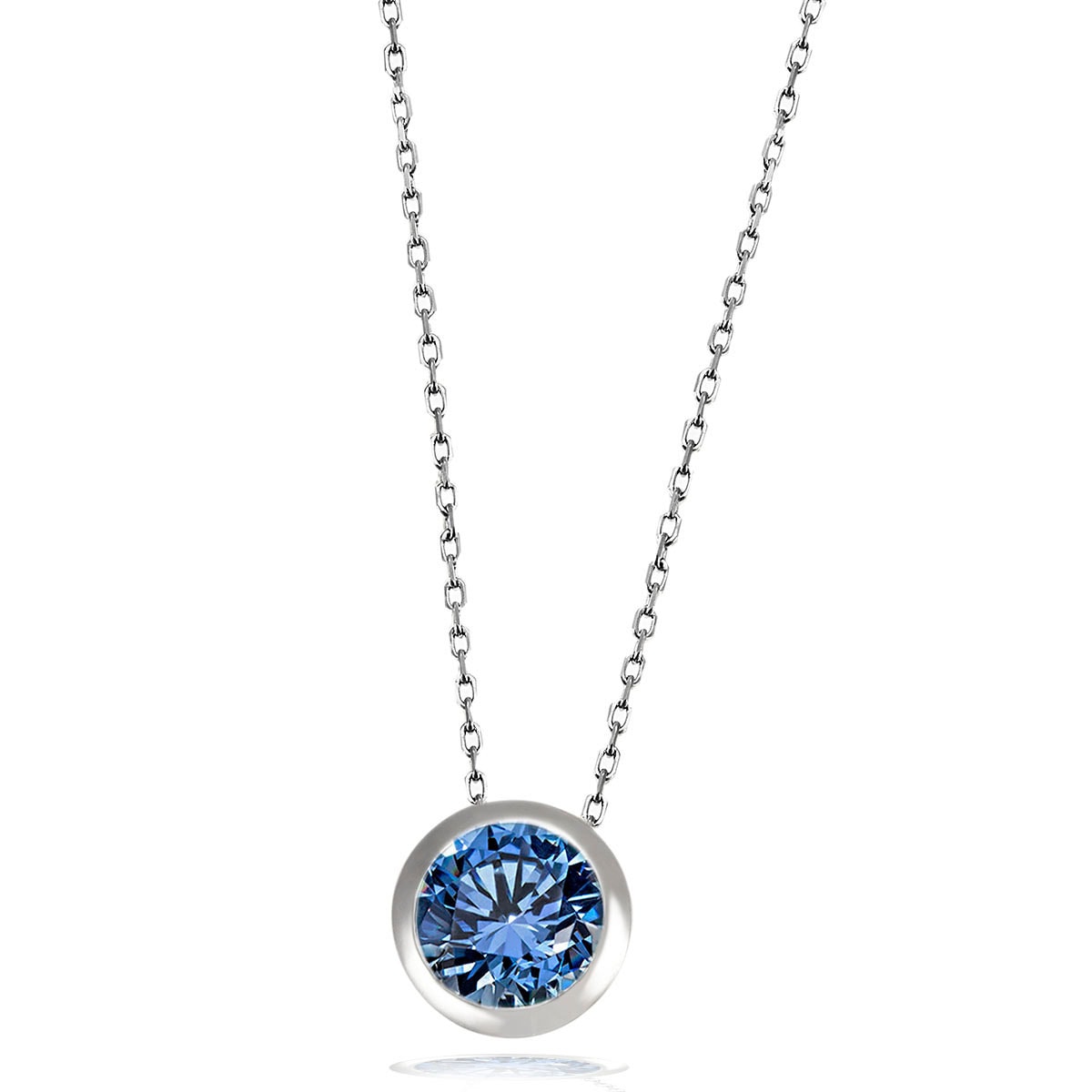 Silber Zirkonia kaufen 925 blauem mit online Collier, goldmaid