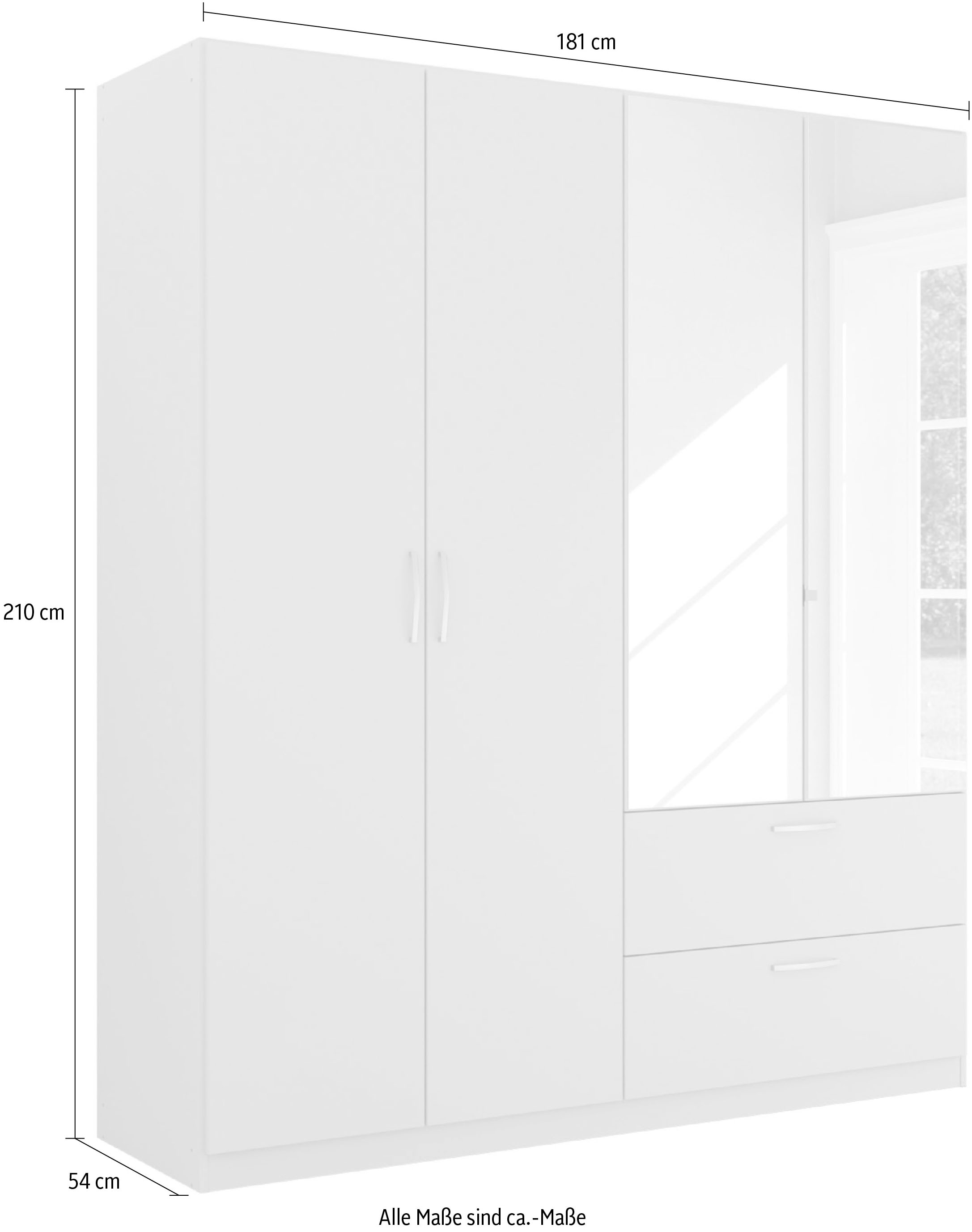 rauch Drehtürenschrank »Pure by Quadra Spin«