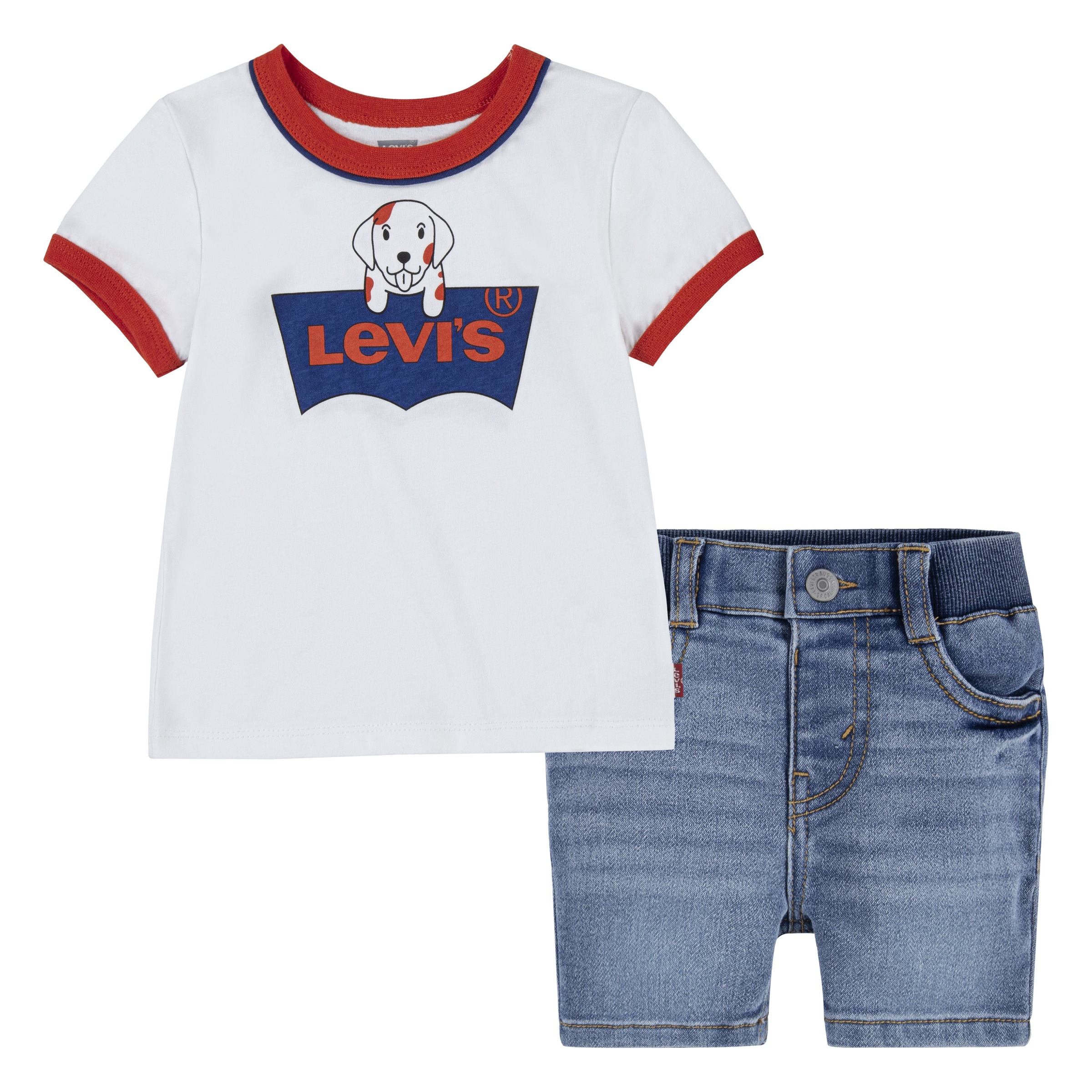 Levi's® Kids Print-Shirt, (Set, 2 tlg.), und Jeansshorts, for BOYS