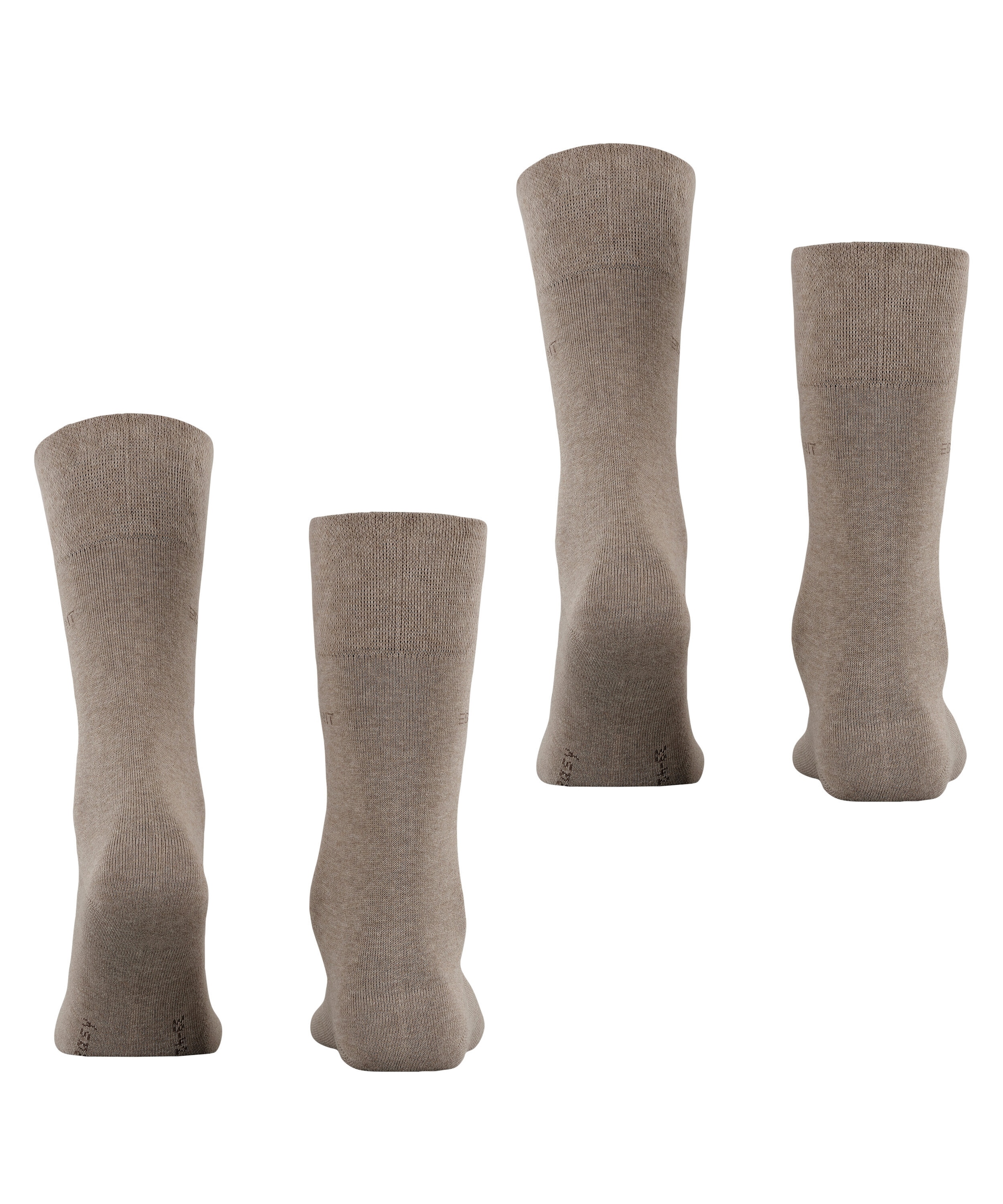 Esprit Socken »Basic Easy«, (2 Paar, 2er Pack), breiter Komfortbund, Doppelpack atmungsaktiv