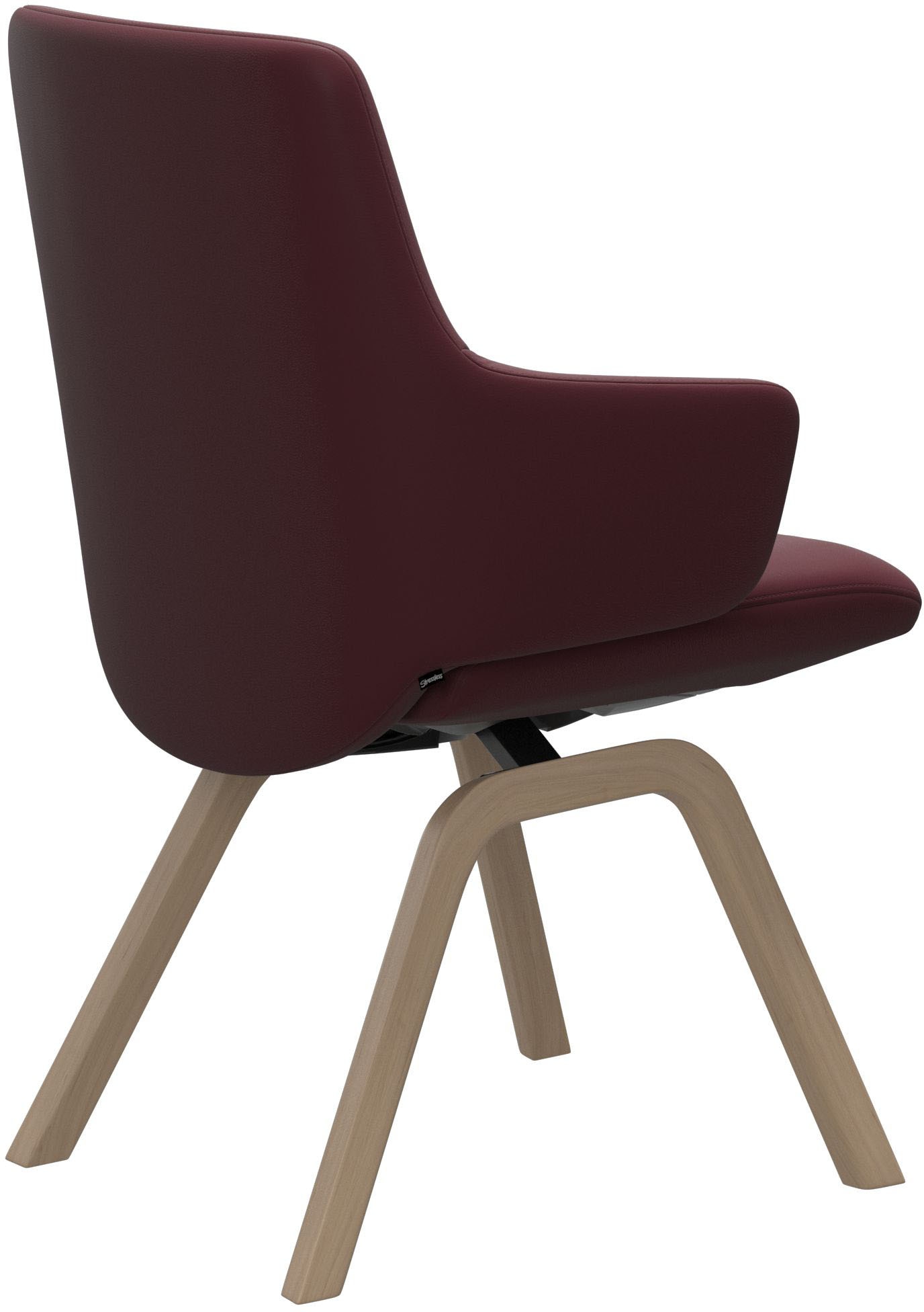 Stressless® Polsterstuhl »Laurel«, Leder BATICK, Low Back mit Armlehne, Größe L, mit schräggestellten Beinen in Eiche