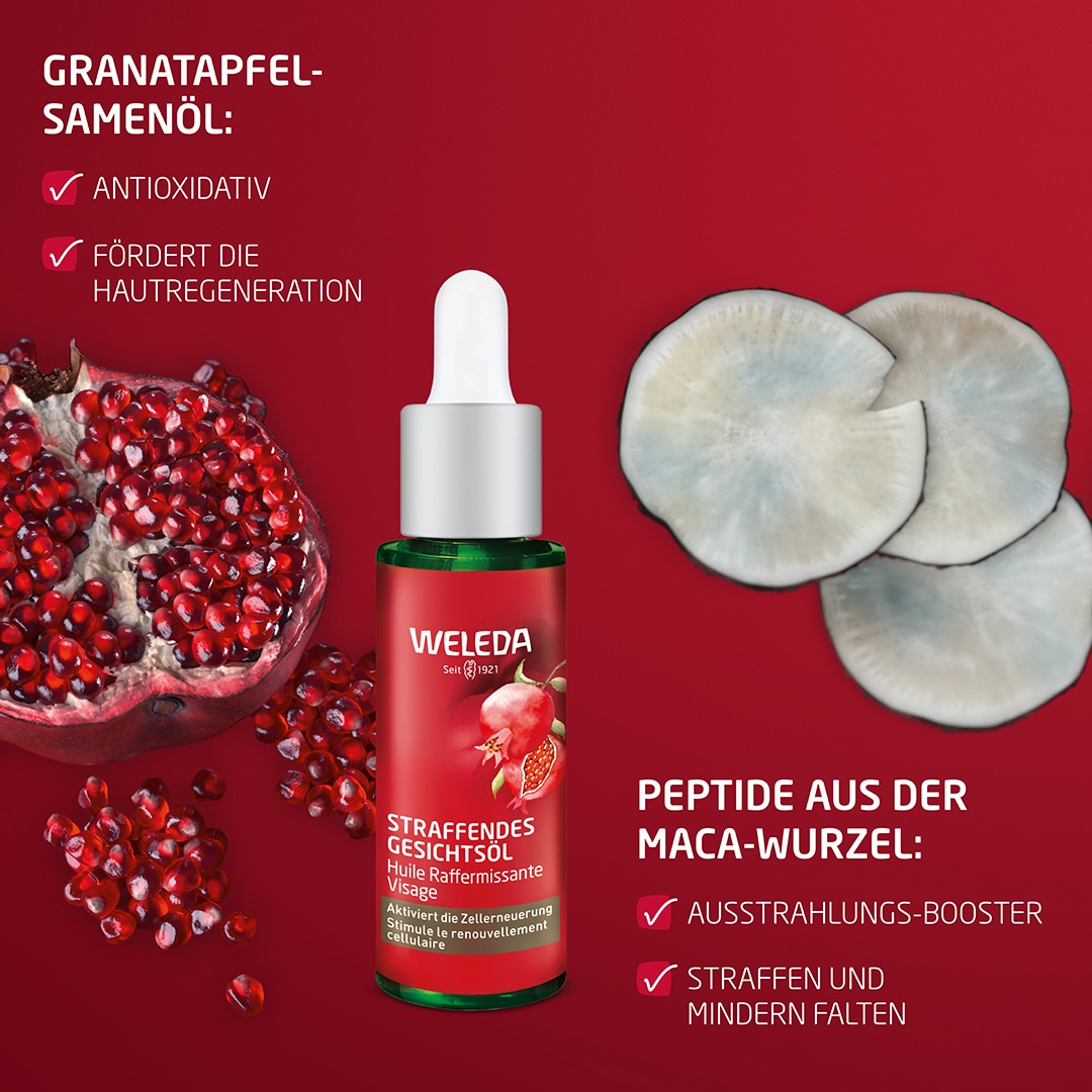 WELEDA Gesichtsöl »Weleda Straffendes Gesichtsöl Granatapfel«