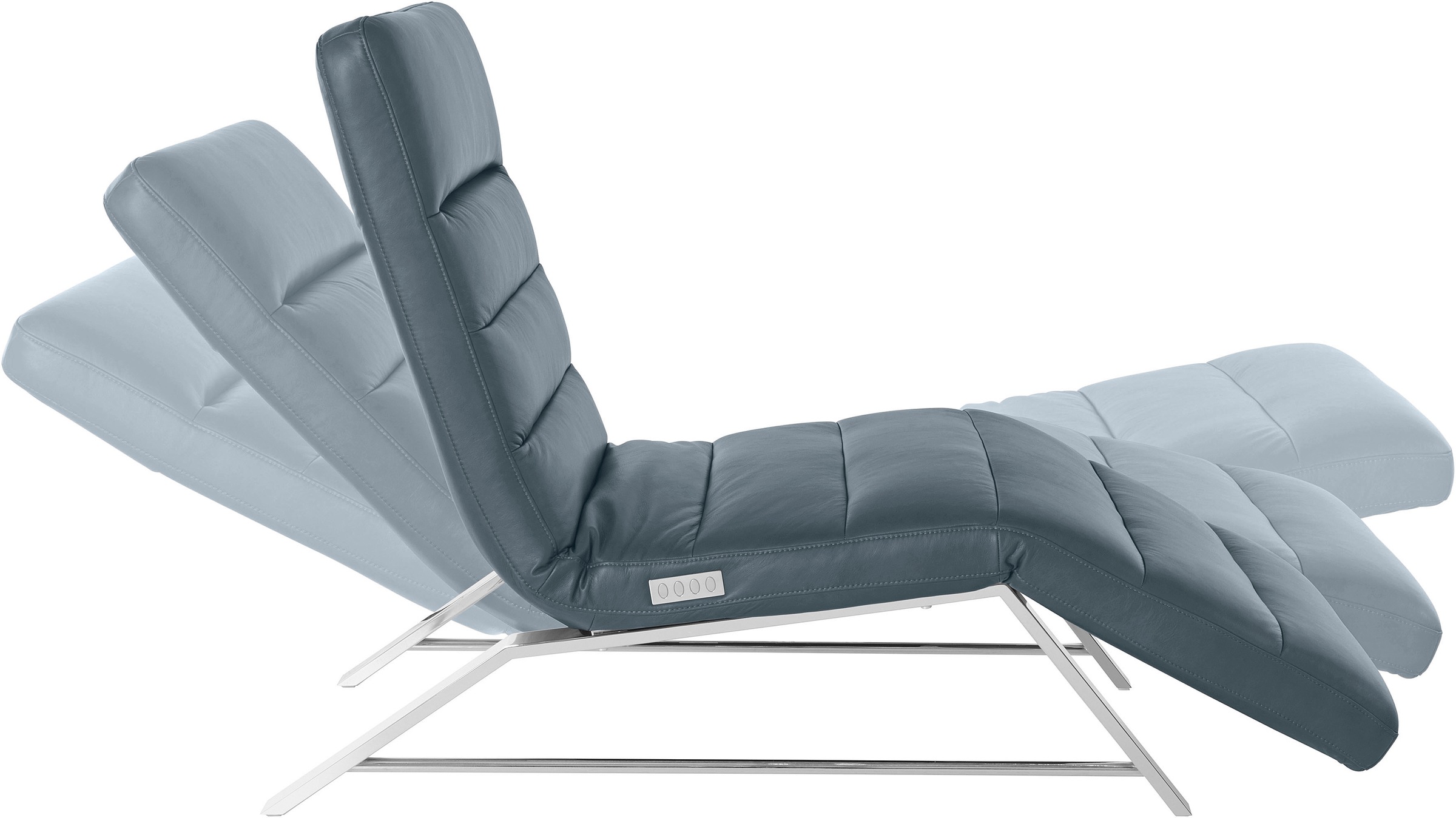 W.SCHILLIG Relaxliege »daily dreams«, Funktionsliege wahlweise mit Motor, Gestell Chrom, Breite 65 cm
