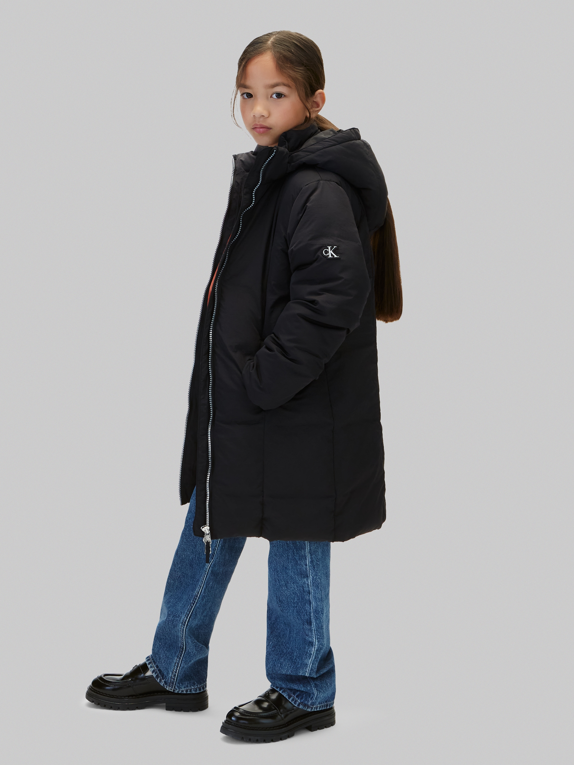 Calvin Klein Jeans Steppmantel »CLASSIC FILLED COAT« Regular fit mit Eingrifftaschen